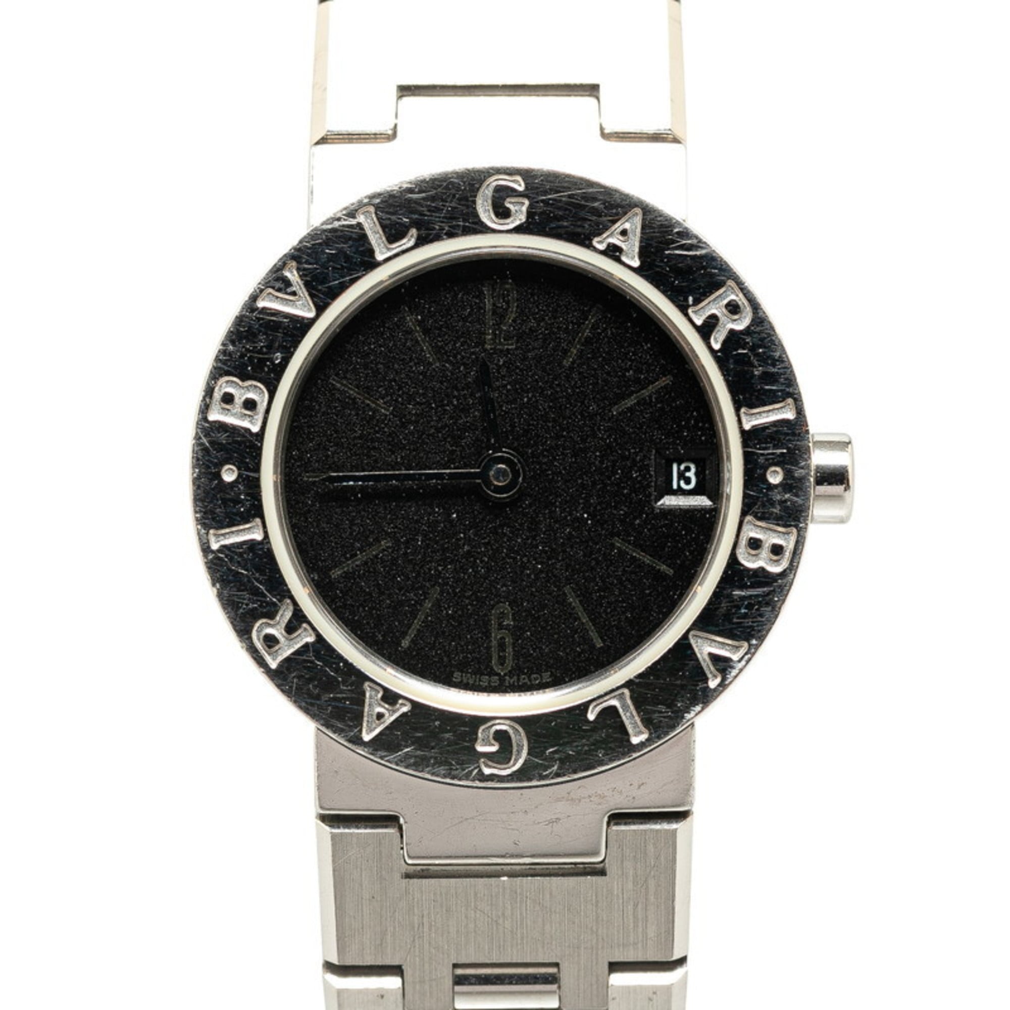 BVLGARI Watch BB23SS Quartz Black Dial Stainless Steel Women\'s