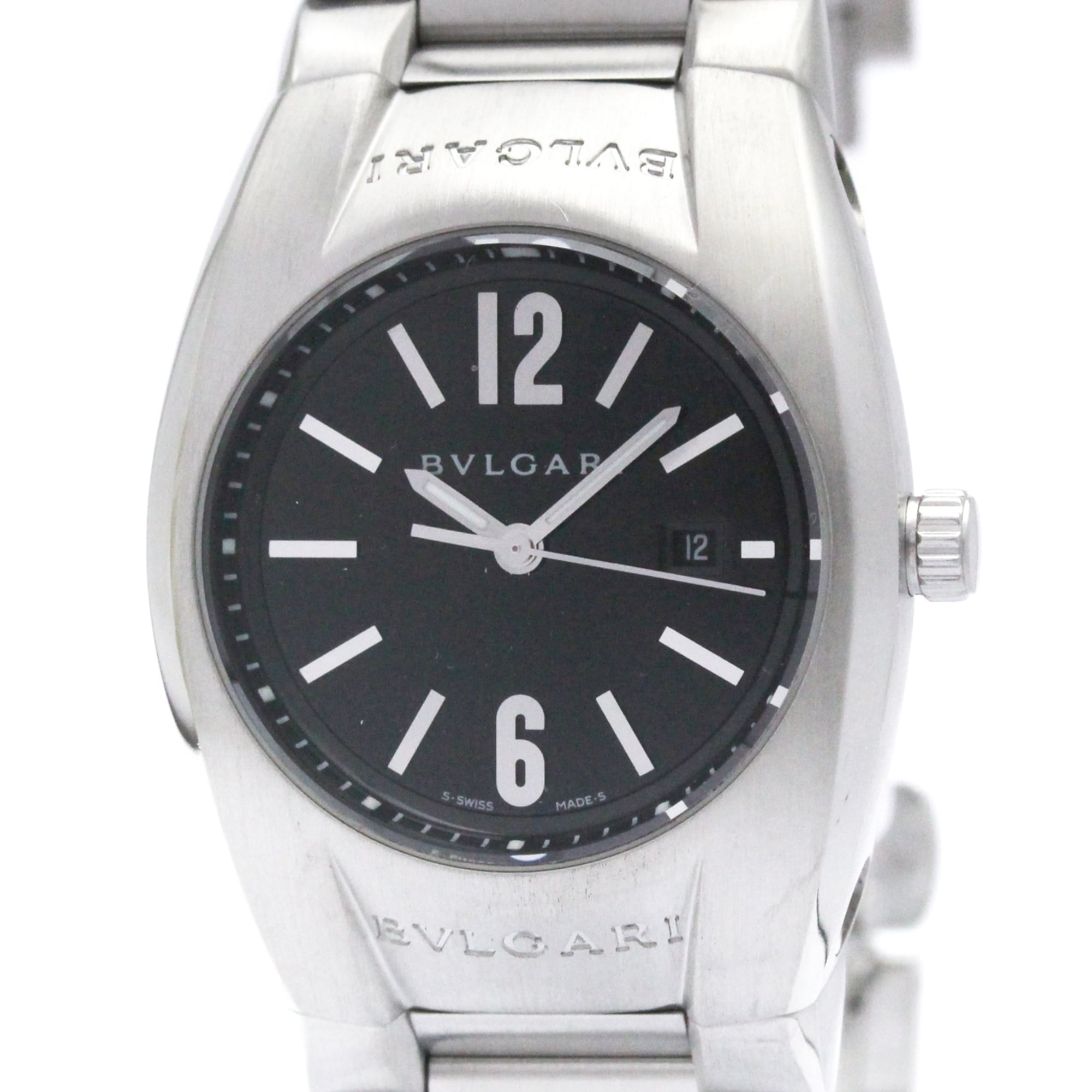 BVLGARI Ergon Stainless Steel Quartz Ladies Watch EG30S Polished
