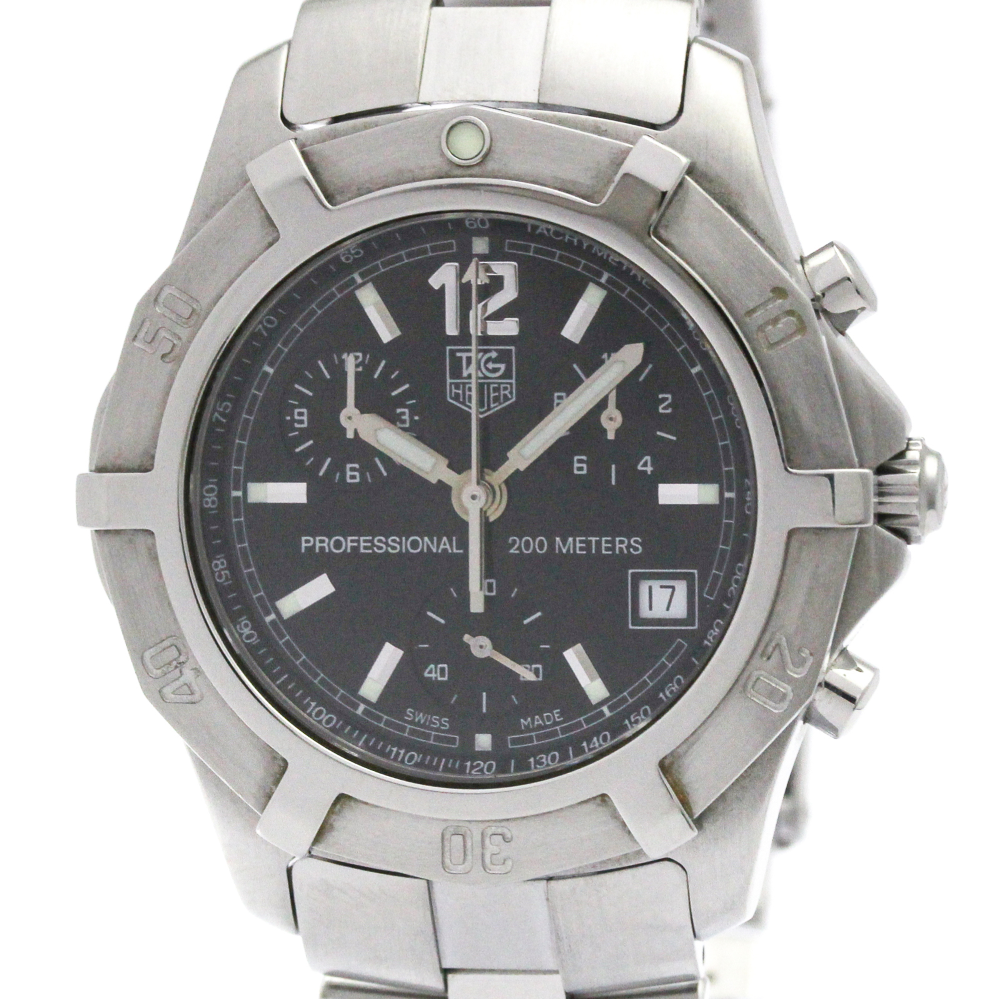 TAG HEUER 2000 Stainless Steel Quartz Mens Watch CN1110 Polished