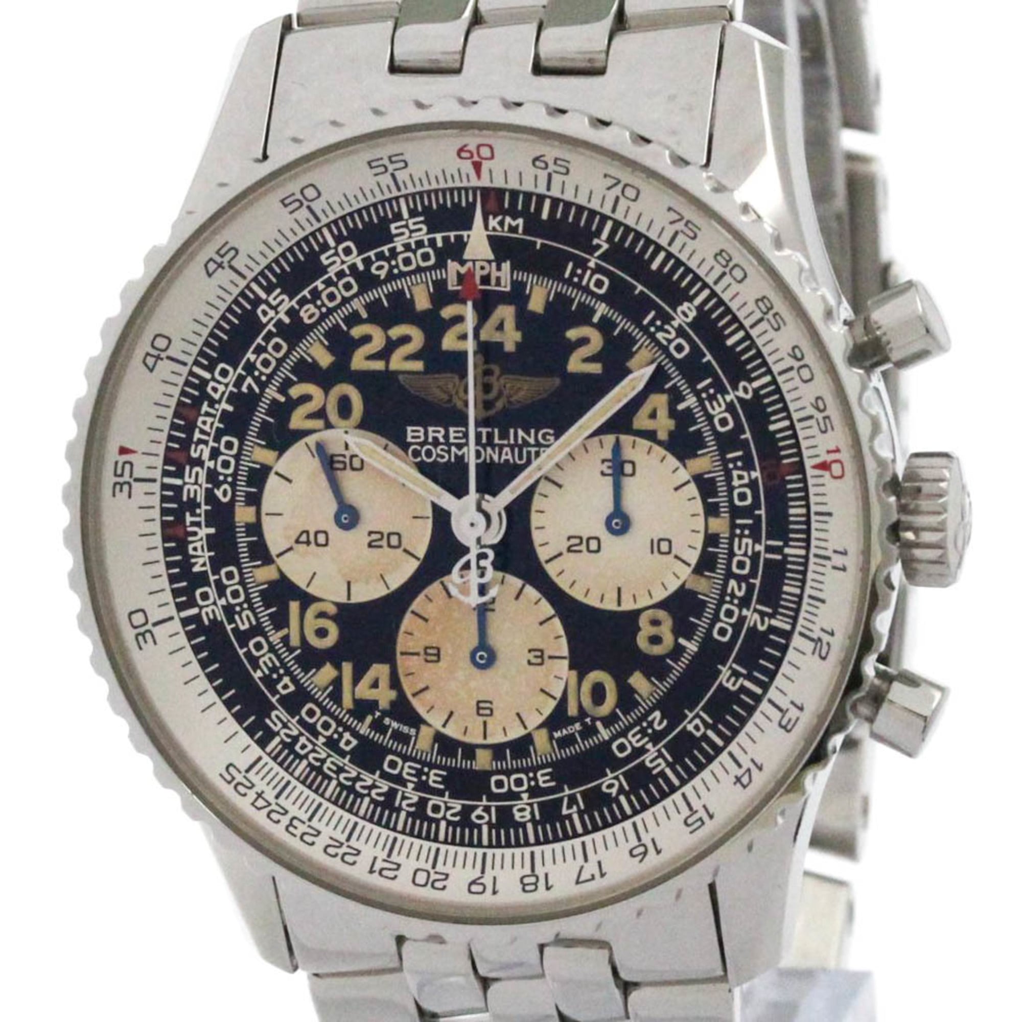BREITLING Navitimer Cosmonaute Hand-Winding Mens Watch A12023 Polished