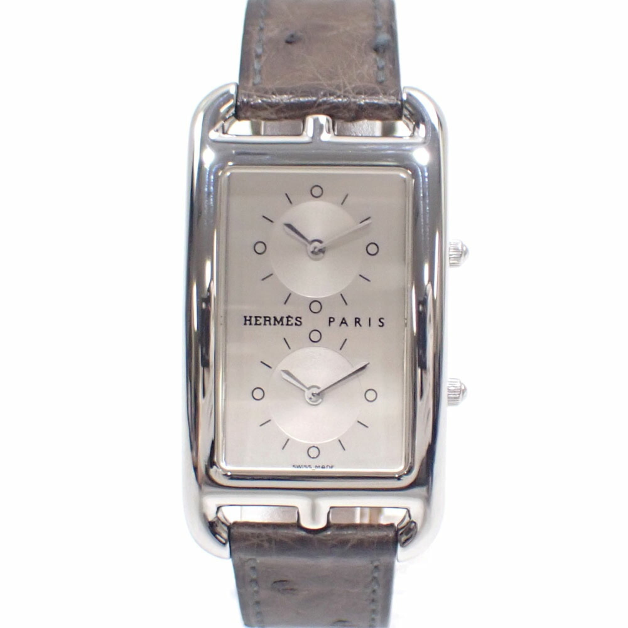 Hermes Cape Cod Ladies Quartz Watch, Stainless Steel, Leather Strap, CC3-510, Battery Operated, Brow