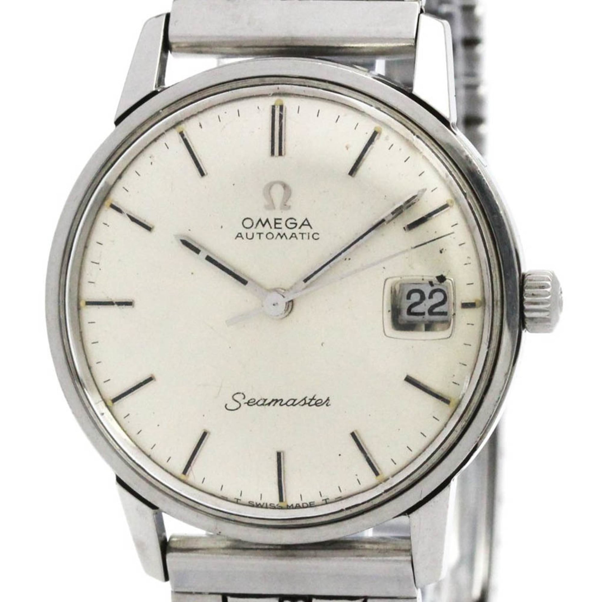OMEGA Seamaster Cal.565 Steel Automatic Mens Watch 166.037 Vintage
