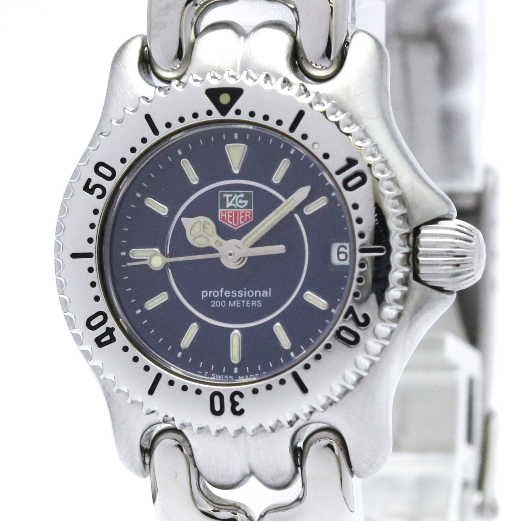 TAG HEUER Sel Professional 200M Steel Quartz Ladies Watch WG141A Polished