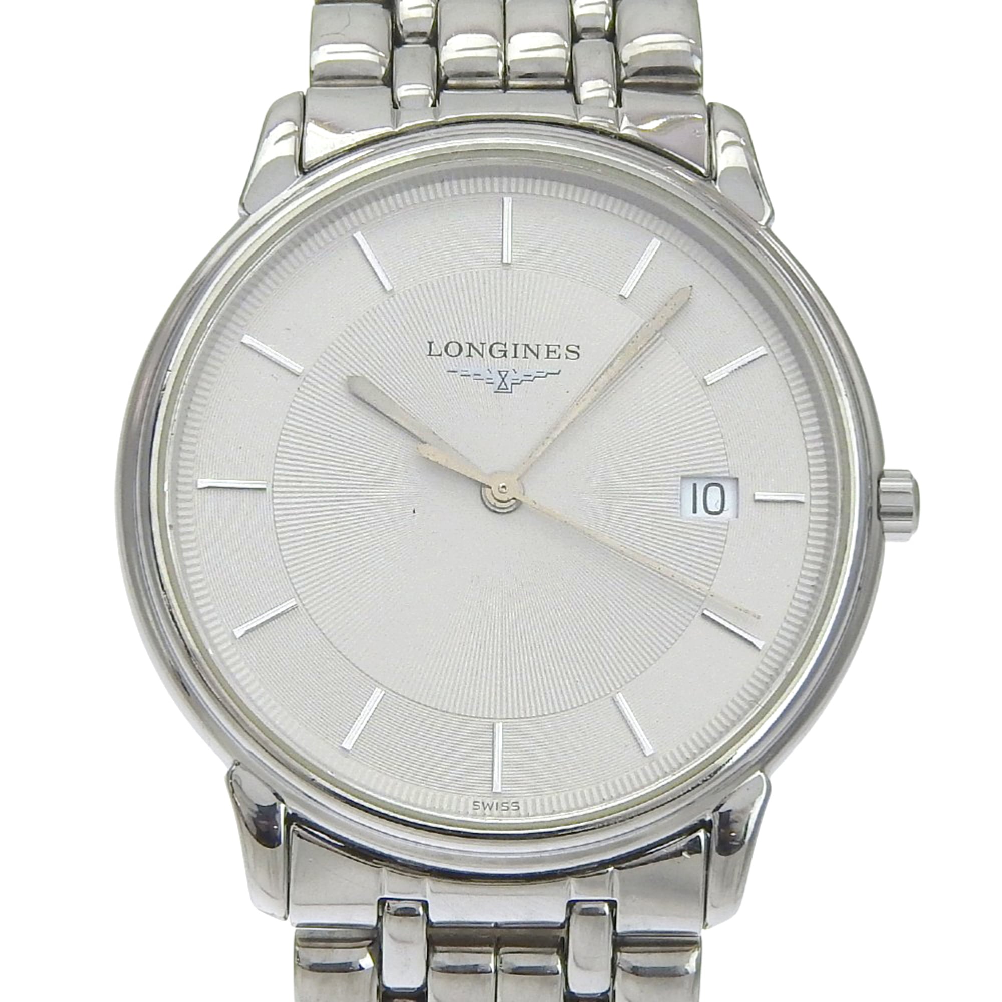 Longines Grand Classic L4.677.4 Stainless Steel Quartz Analog Watch with Gray Dial - Ladies