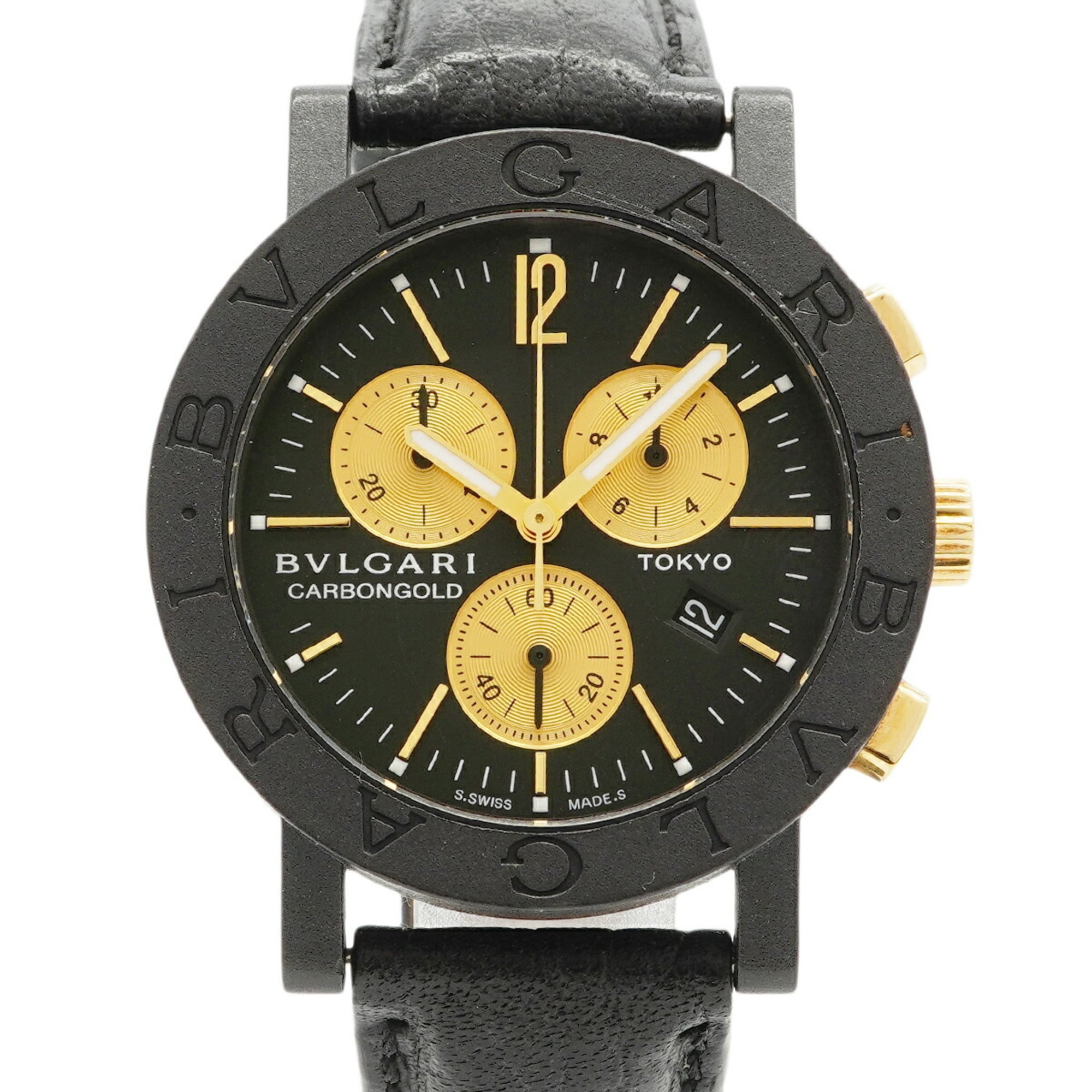 Bvlgari TYO Limited Edition (999 pieces) BB38CLCH Black Dial Men\'s Watch