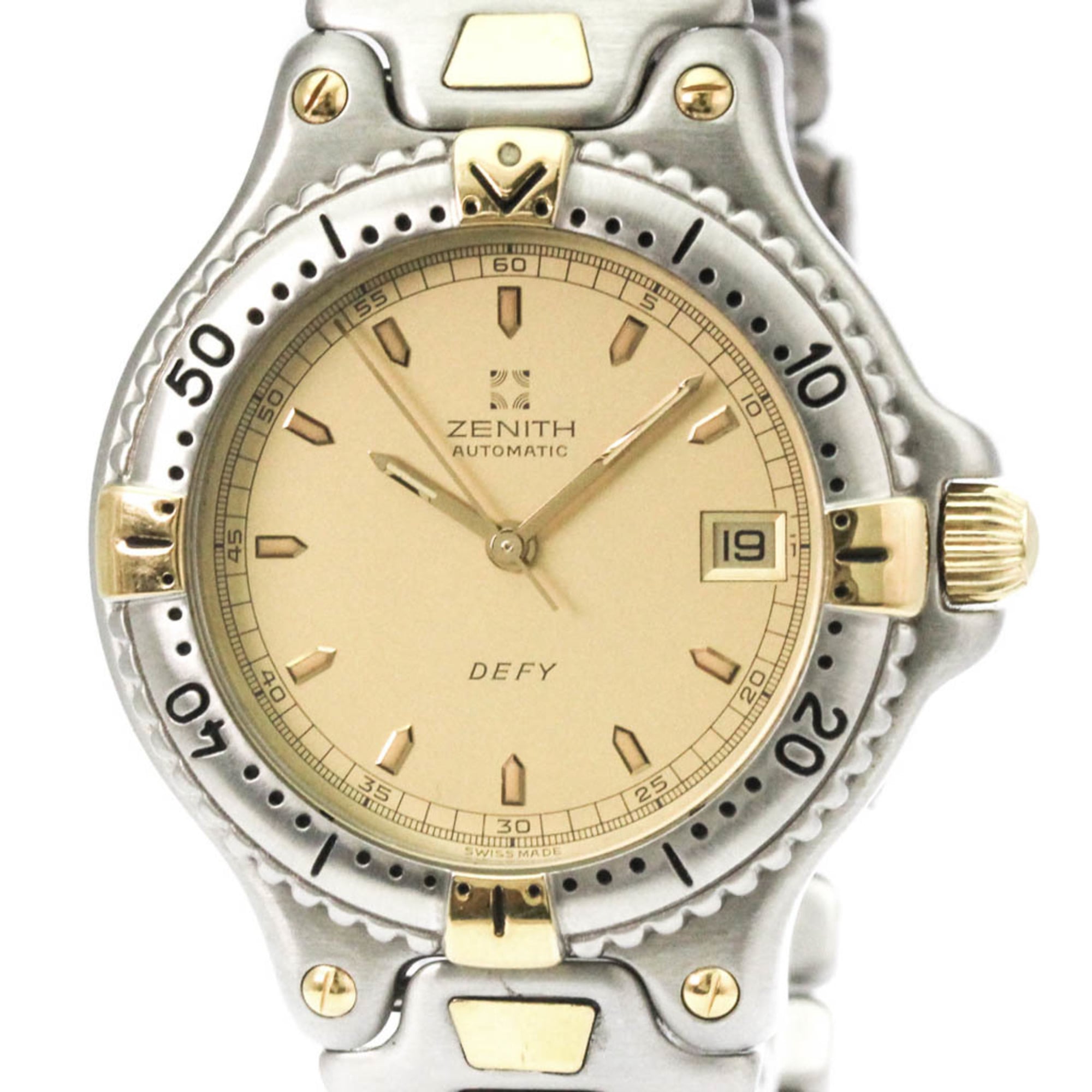 ZENITH Defy Gold Plated Steel Automatic Mens Watch 59.2000.462 Polished