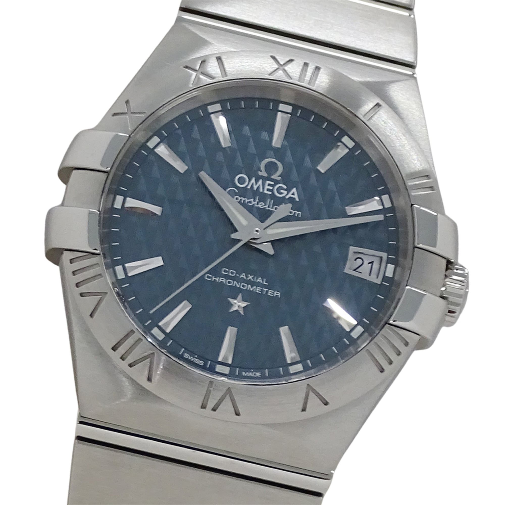 OMEGA Constellation 123.10.35.20.002 Men\'s Co-Axial Date Automatic Watch in Stainless Steel with Si