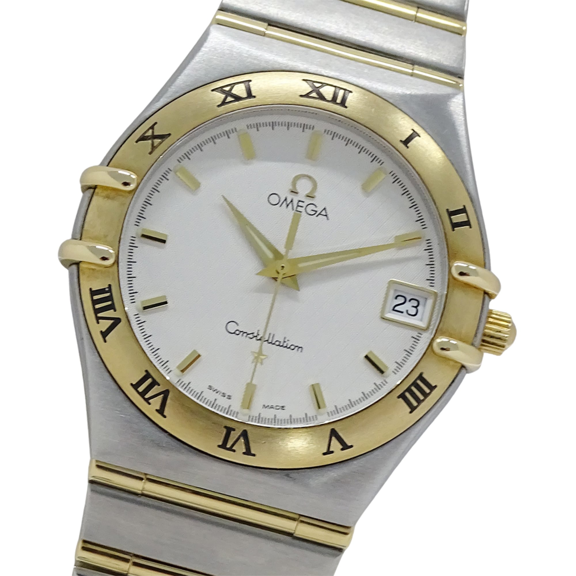 Omega Constellation 1212.30 Men\'s Watch, Brand Name, Date, Quartz, Stainless Steel (SS), Gold (YG),