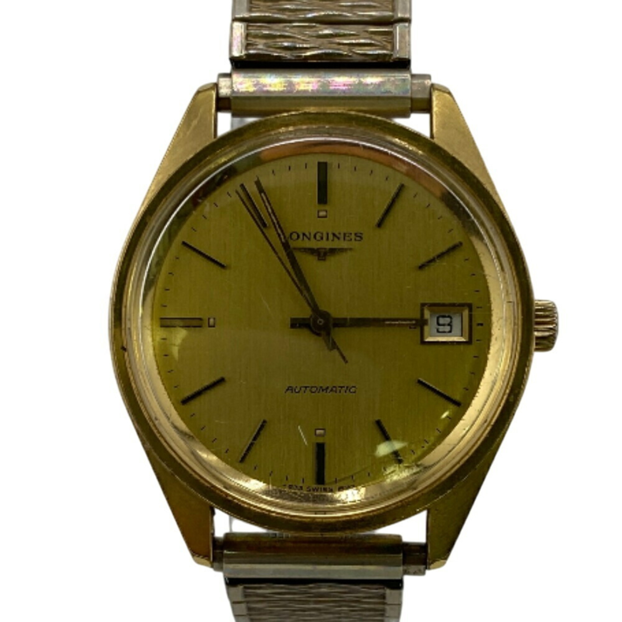 LONGINES Longines 3-Hand Date Calendar Wristwatch, Gold, Men\'s