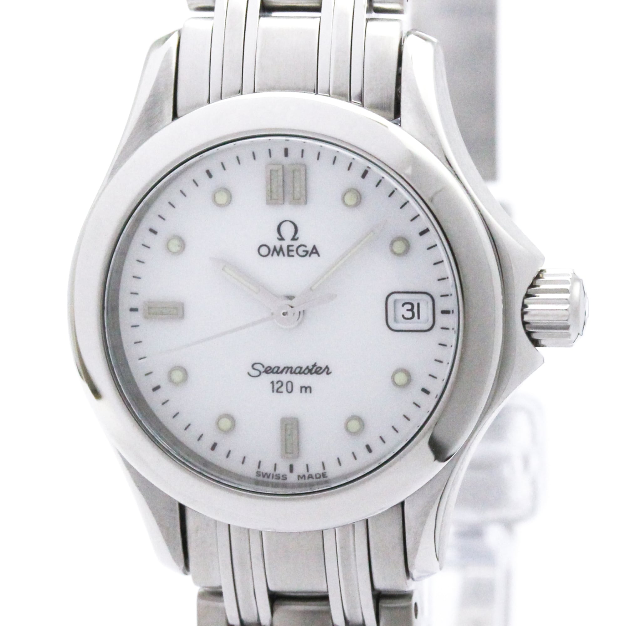 OMEGA Seamaster 120M Steel Quartz Ladies Watch 2571.20 Polished