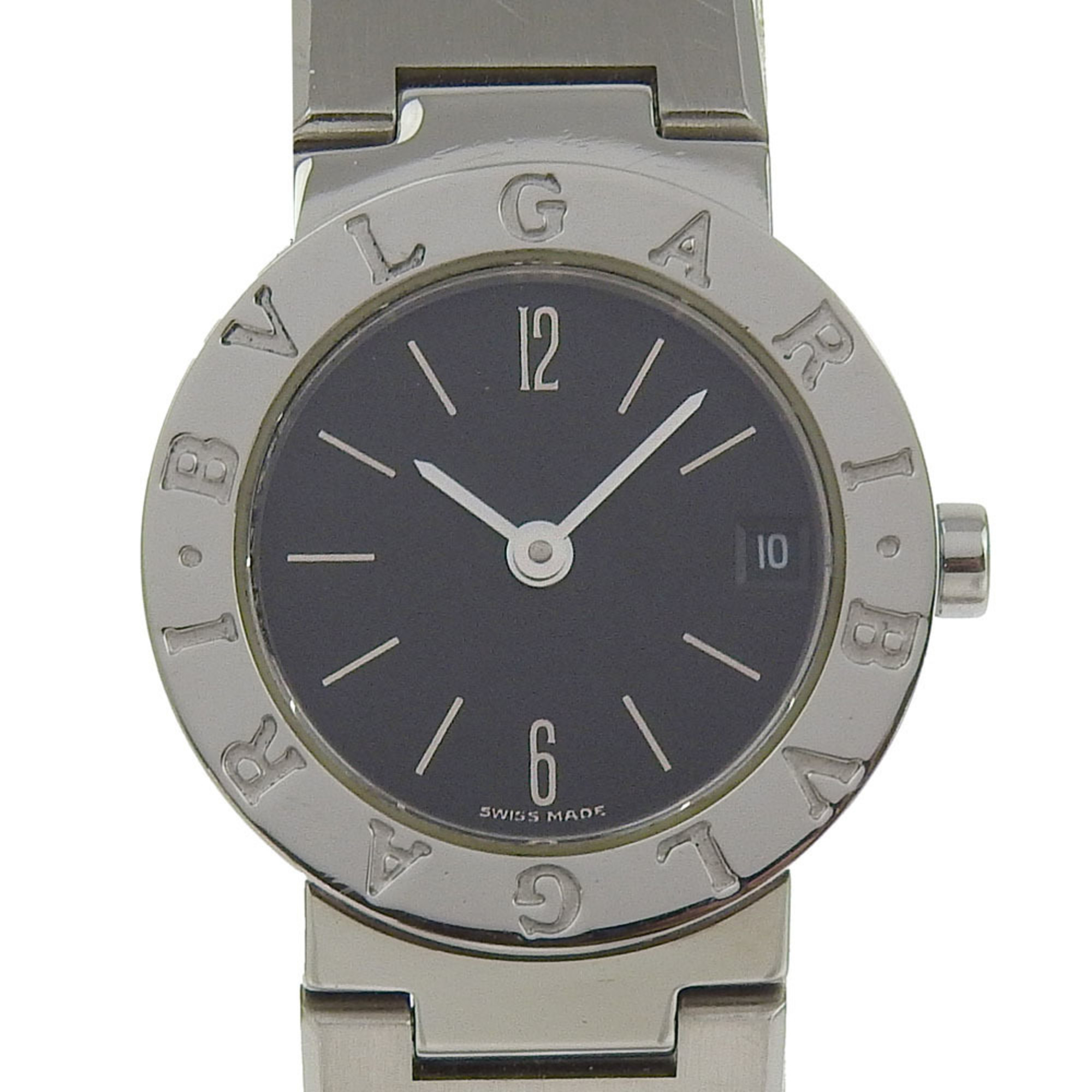 BVLGARI Bvlgari Watch BB23SS Stainless Steel Quartz Analog Display Black Dial Women\'s I220724028