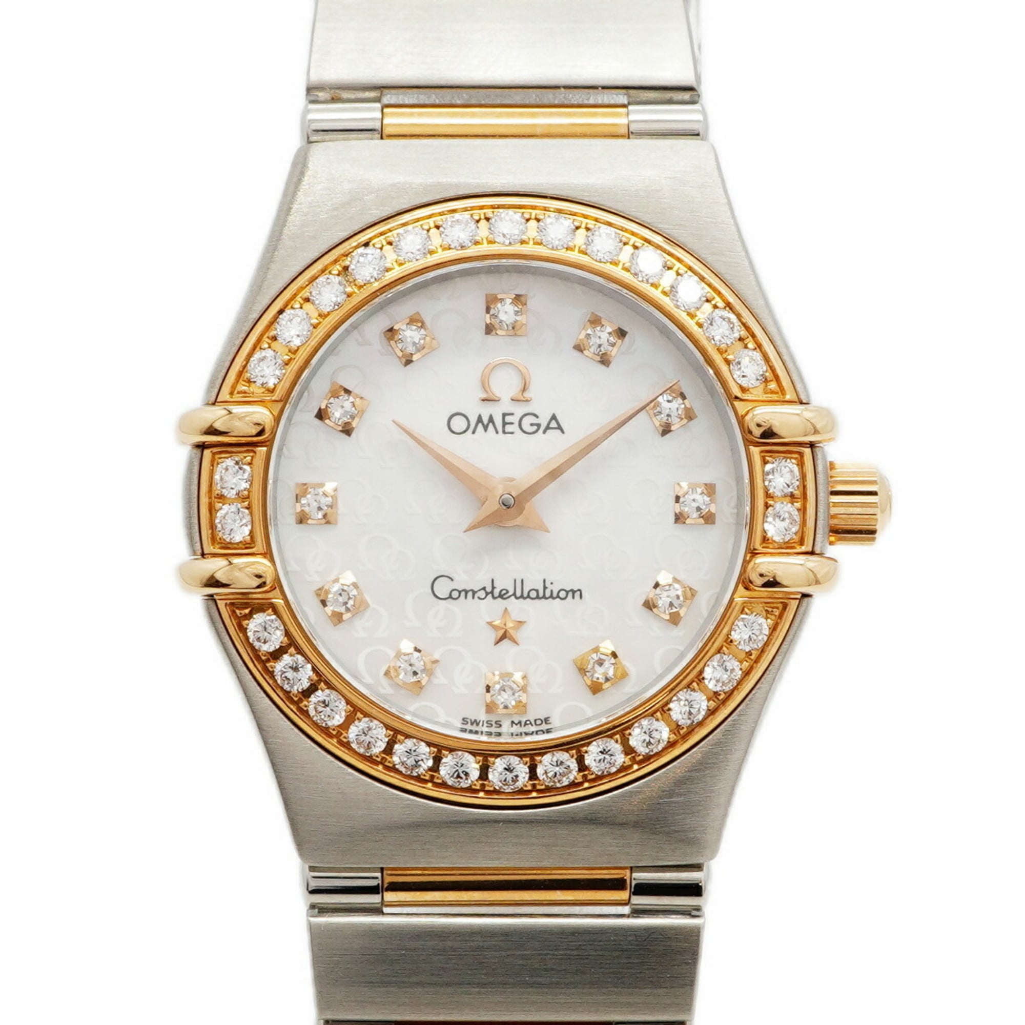 Omega Constellation Mini Diamond 1360.75 White Dial Women\'s Watch