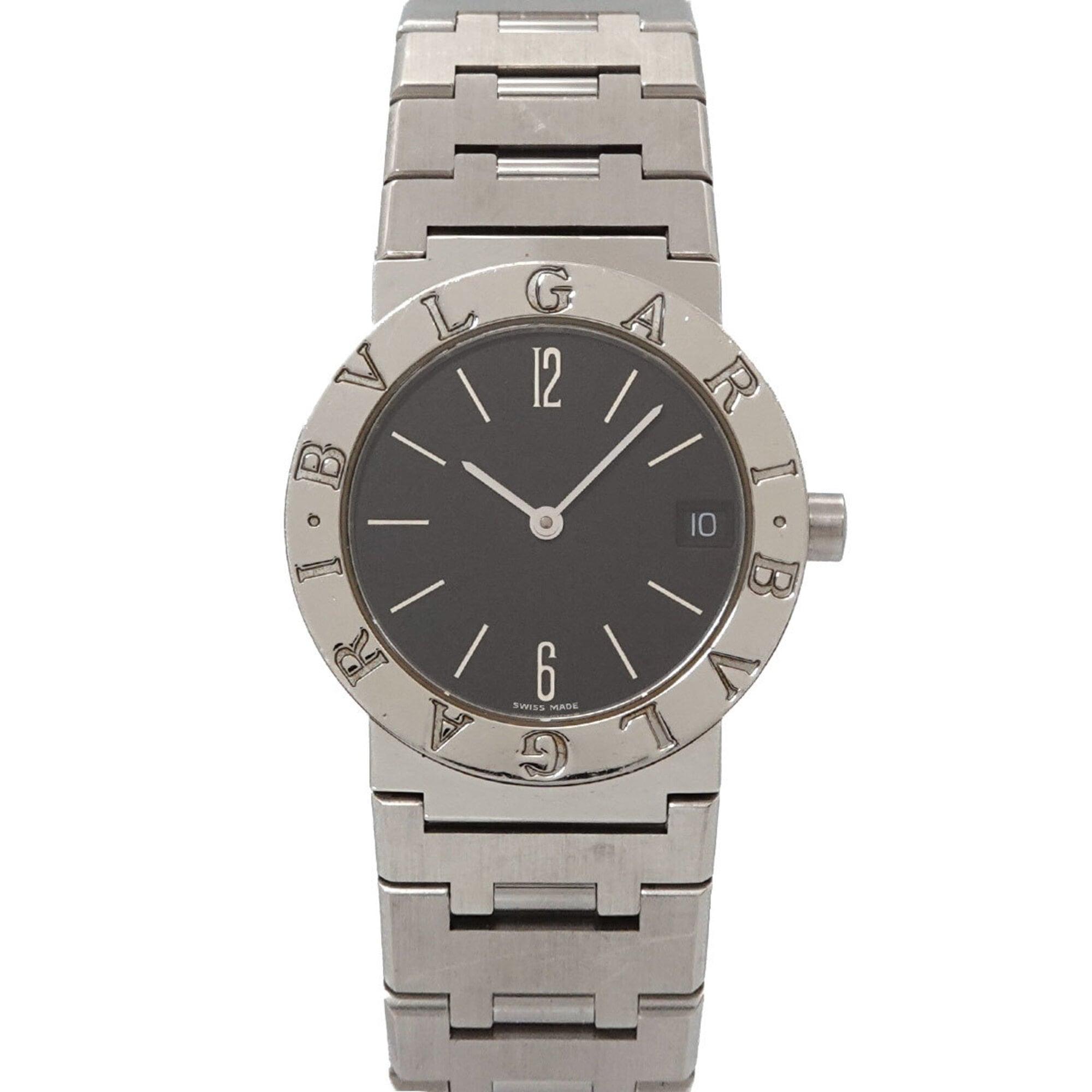 BVLGARI BB30SS Boys\' Watch Date Black Quartz