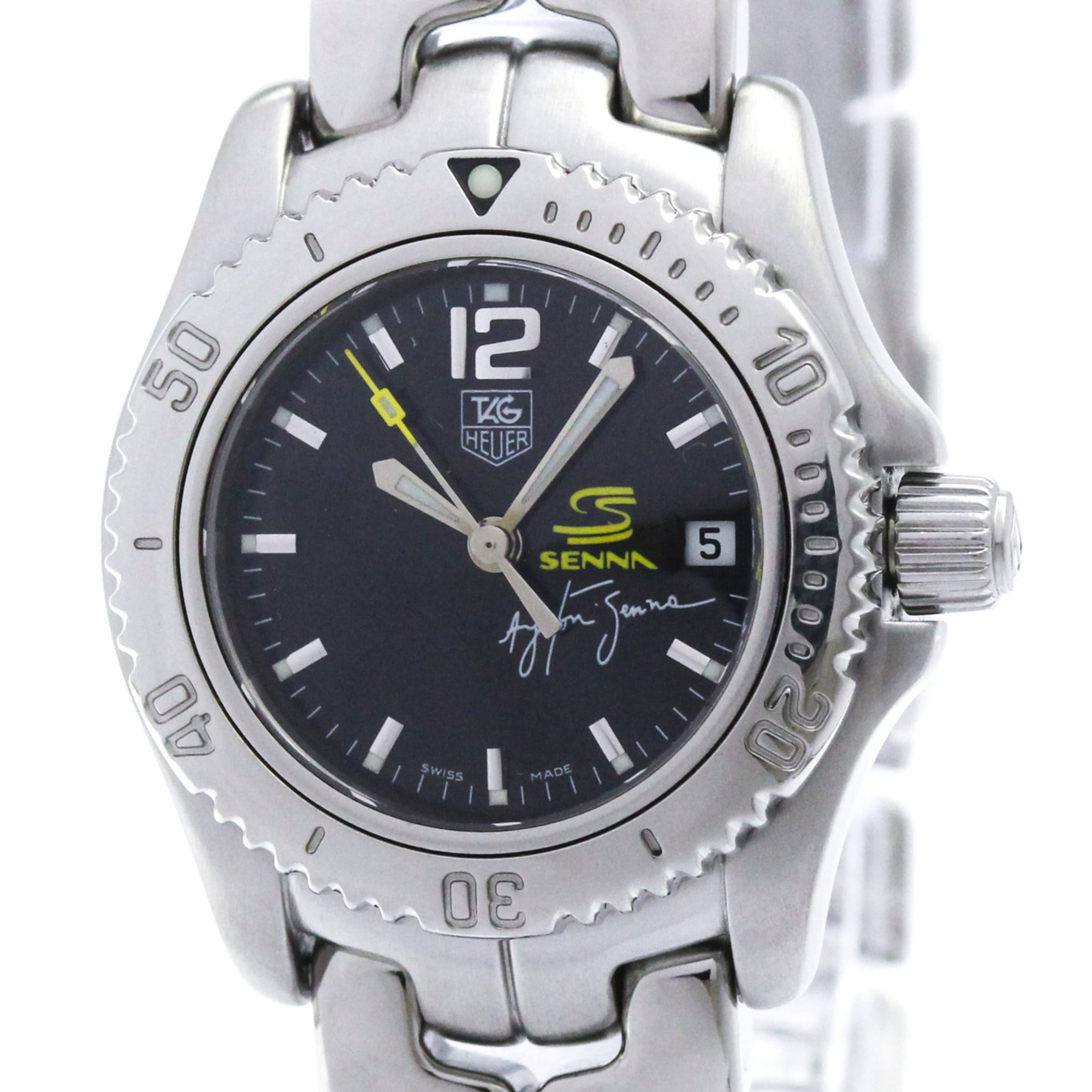 TAG HEUER Link Ayrton Senna LTD Edition Quarztz Watch WT141N Polished