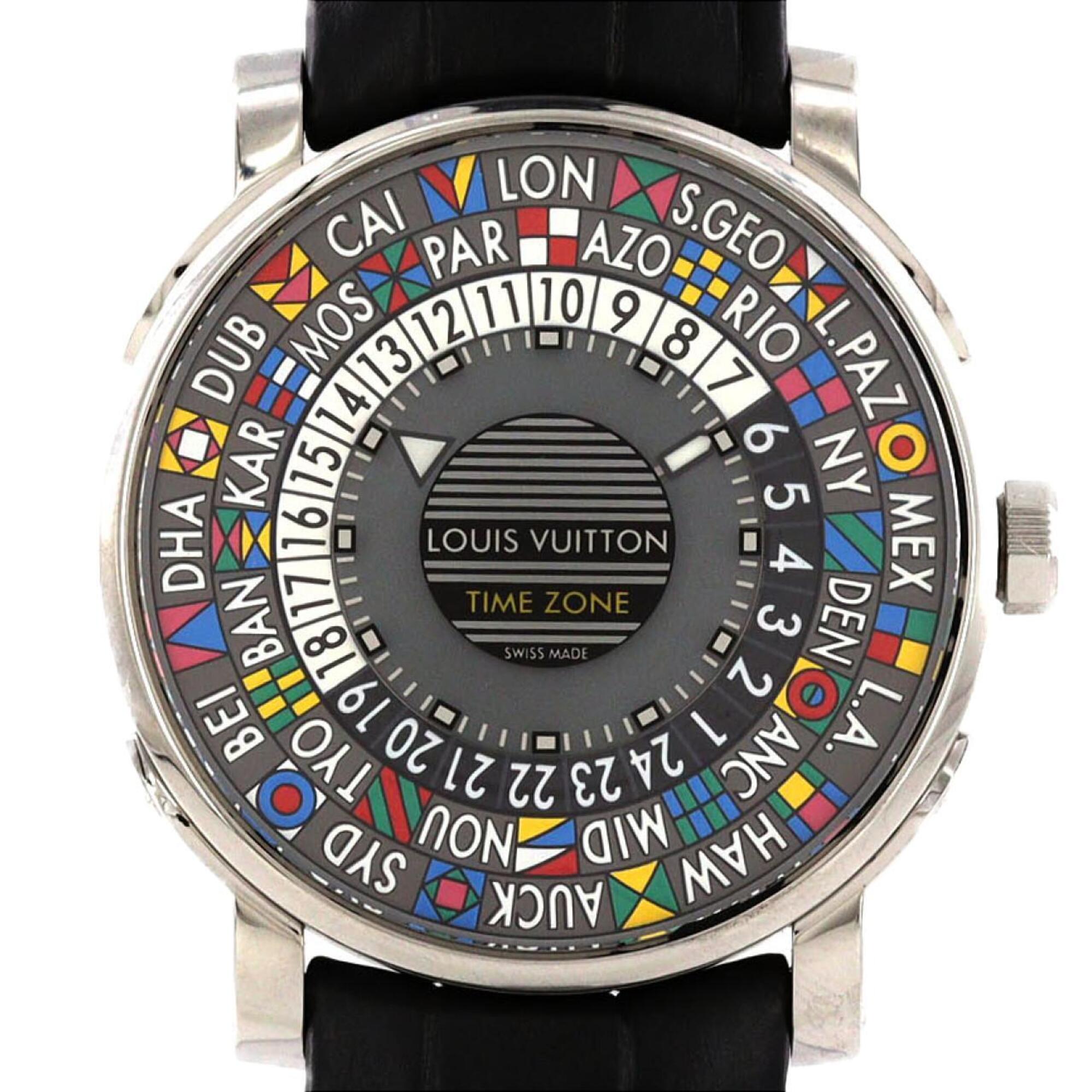 Louis Vuitton Escale Time Zone Q5D20 SS Automatic Watch