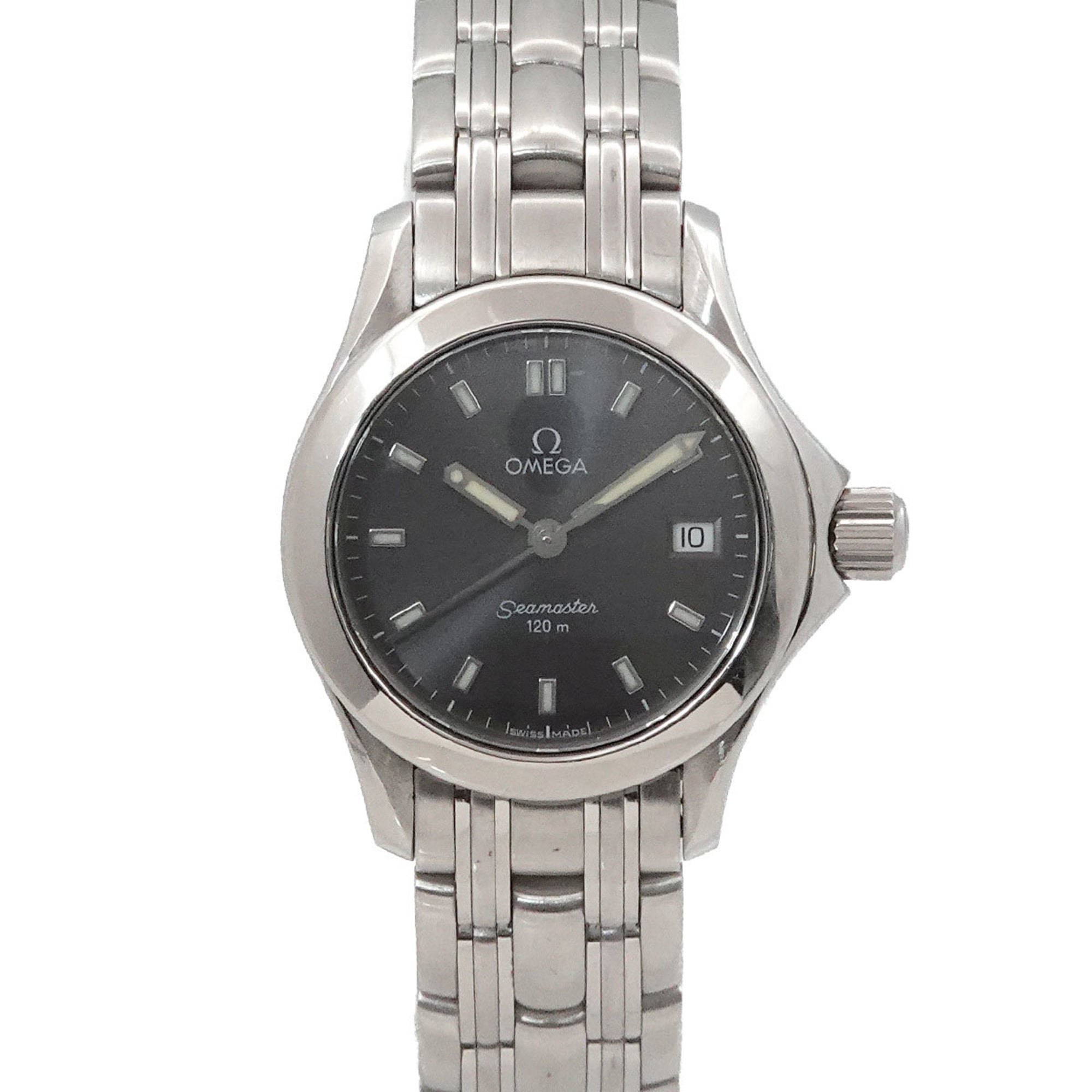 OMEGA Seamaster 120 2581 43 Women\'s Watch with Date, Gray Quartz Movement