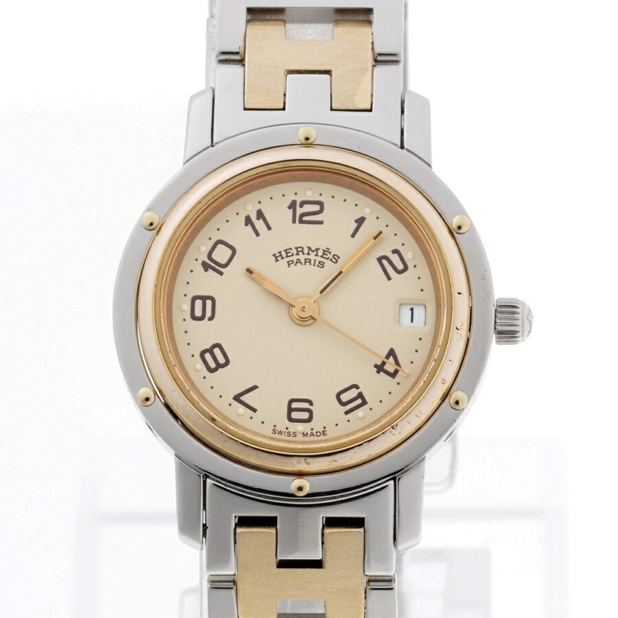 Hermes Clipper CL3.240.130.3-22 Beige Quartz Watch