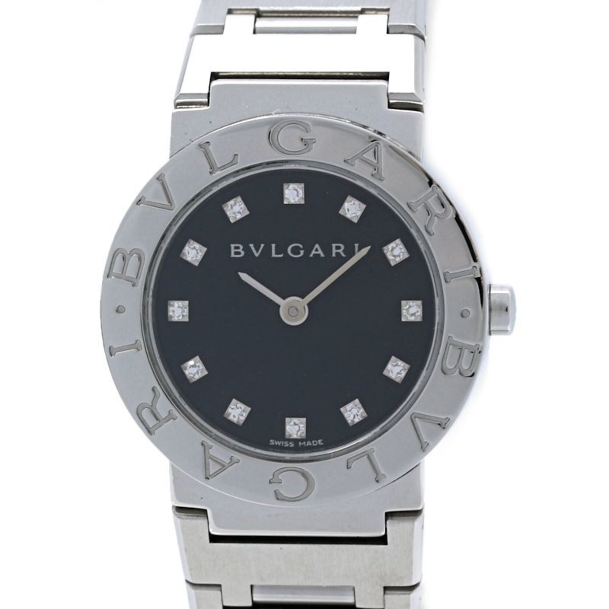 BVLGARI Bulgari 12-Diamond Watch (Old Model BB26SS) - Women\'s Watch, Stainless Steel, 40451