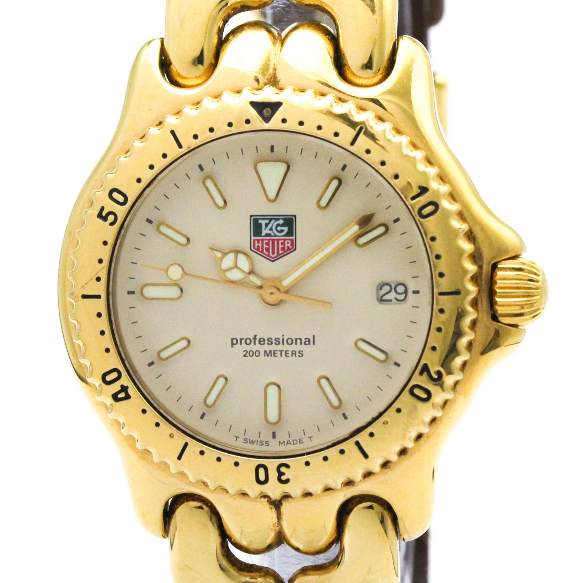 TAG HEUER Sel Professional Gold Plated Quartz Mid Size Watch S94.013K