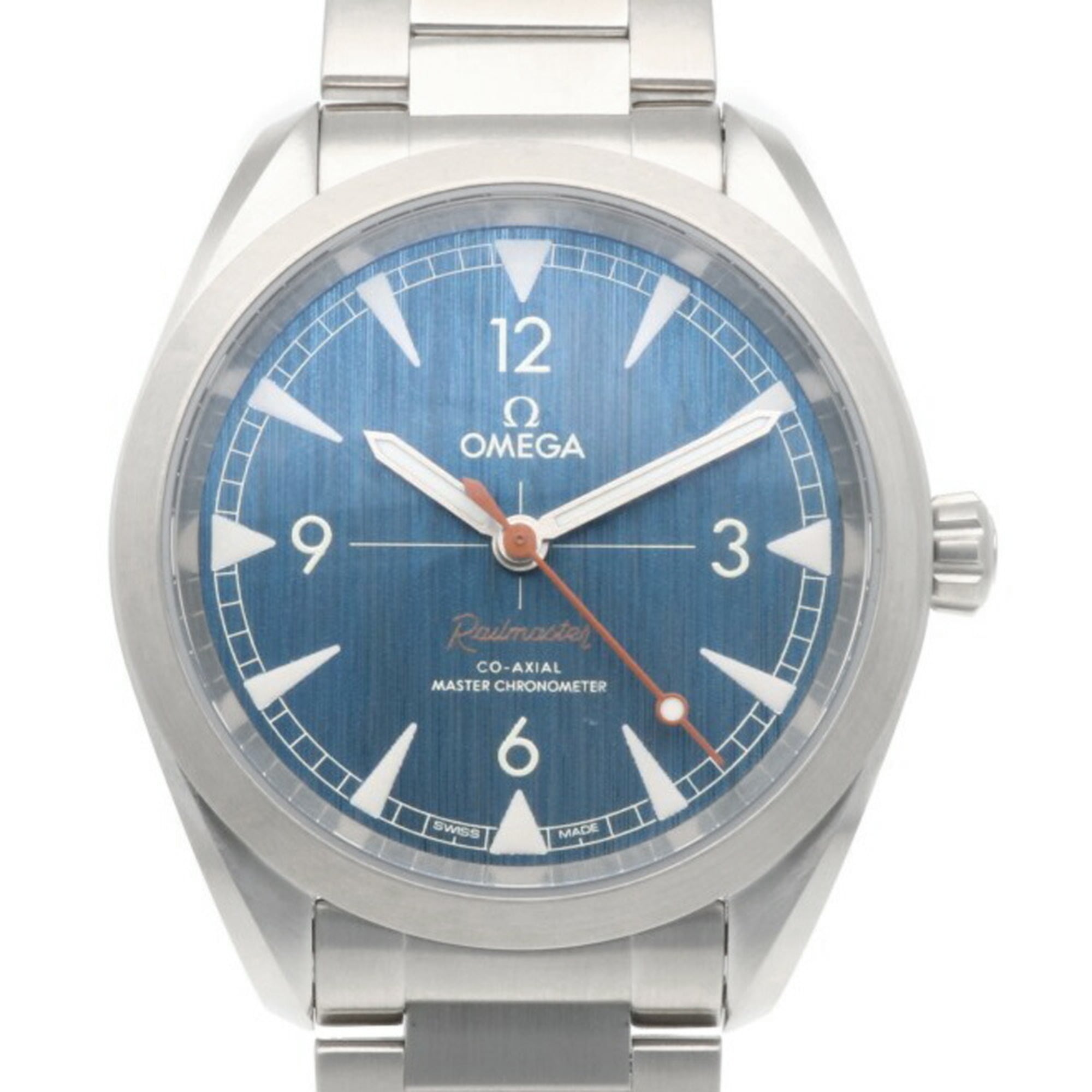 Omega Railstar watch, stainless steel automatic, men\'s OMEGA