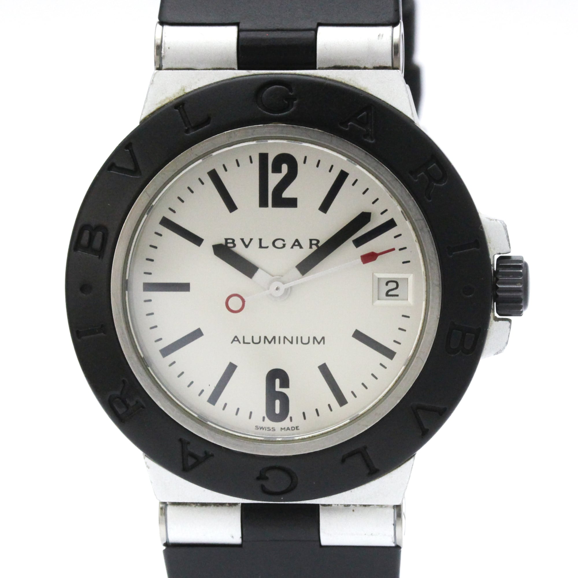 BVLGARI Alminium Rubber Automatic Mens Watch AL38TA AL38TA