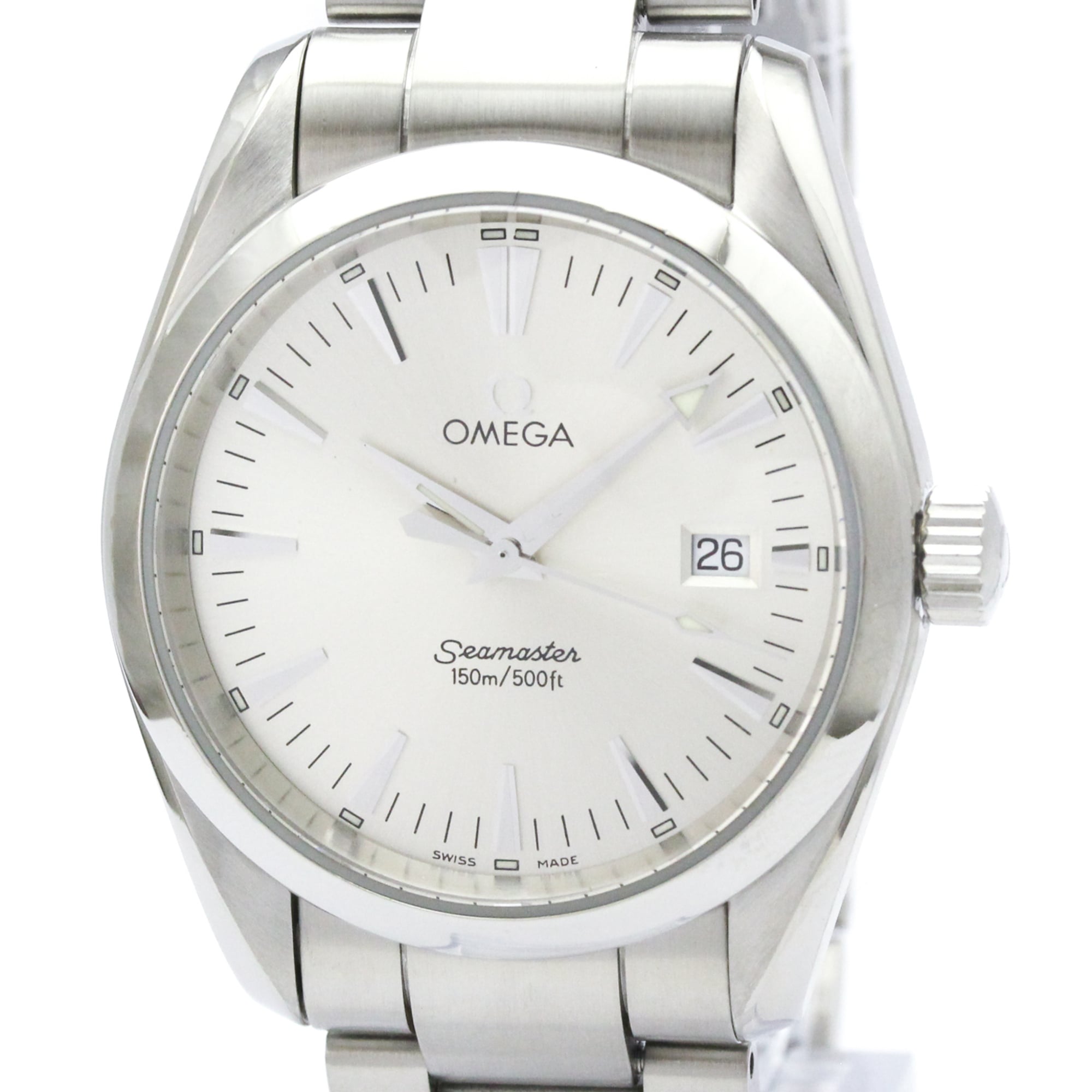 OMEGA Seamaster Aqua Terra Steel Quartz Mens Watch 2518.30 Polished
