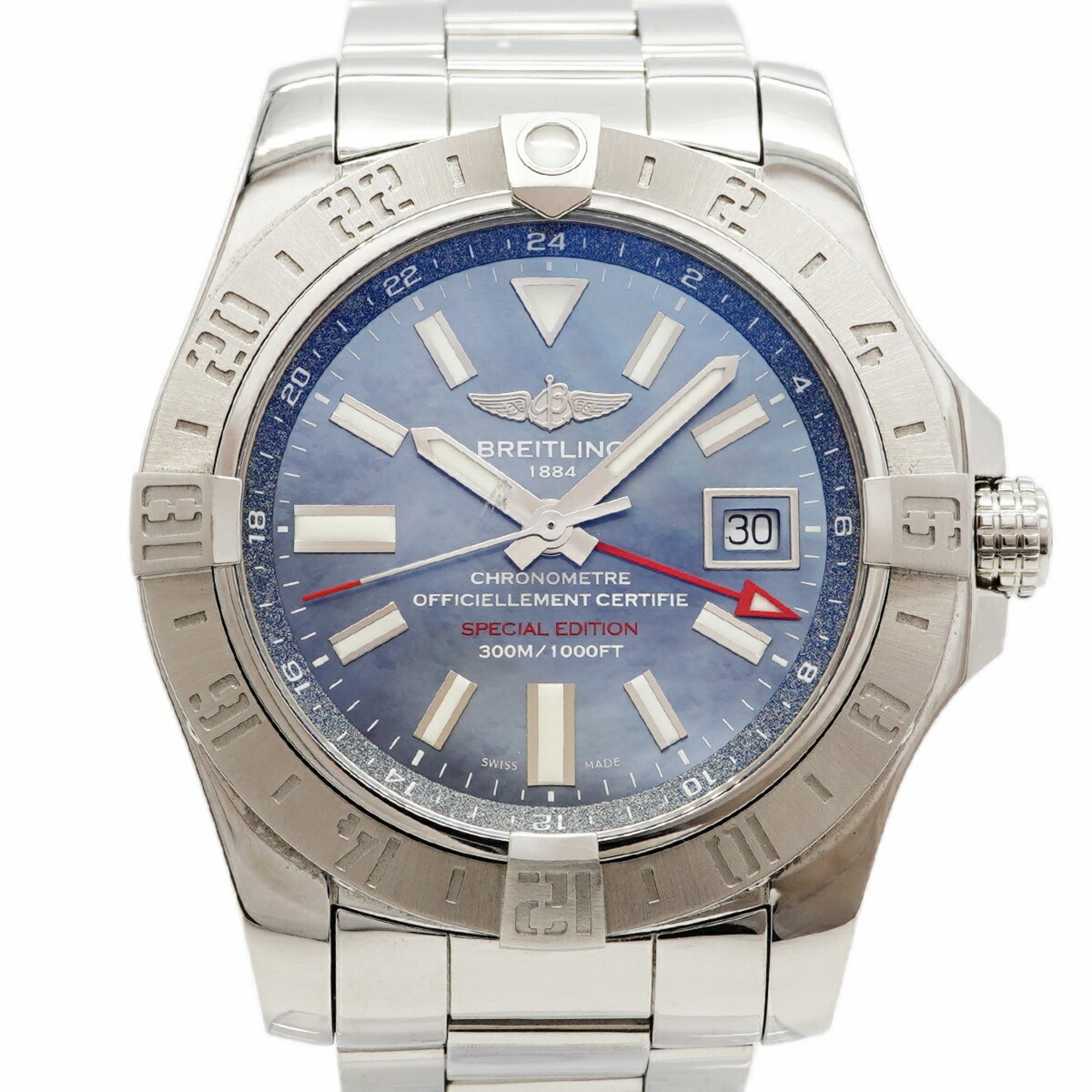Breitling Avenger II GMT A32390 Blue Dial Men\'s Watch