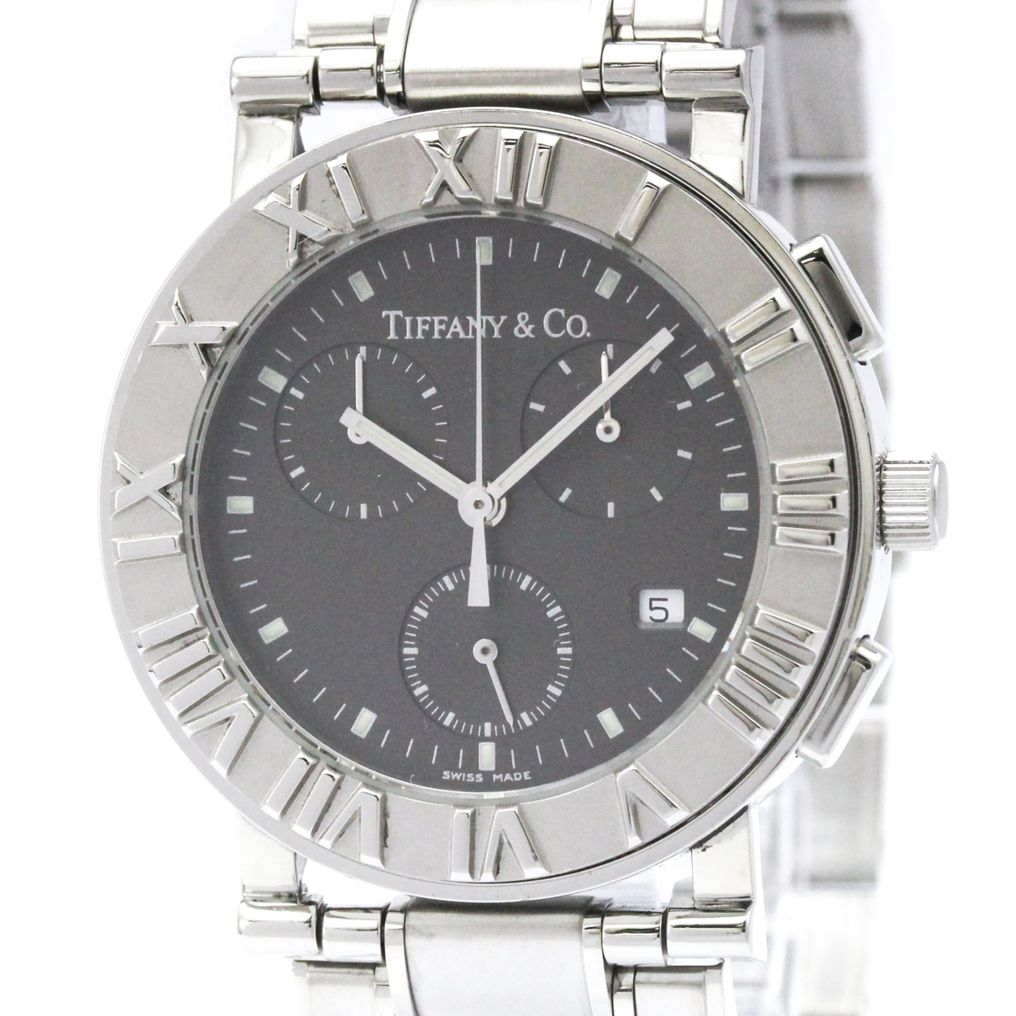 TIFFANY Atlas Chronograph Quartz Watch Z0002.32.10A11A00A Polished