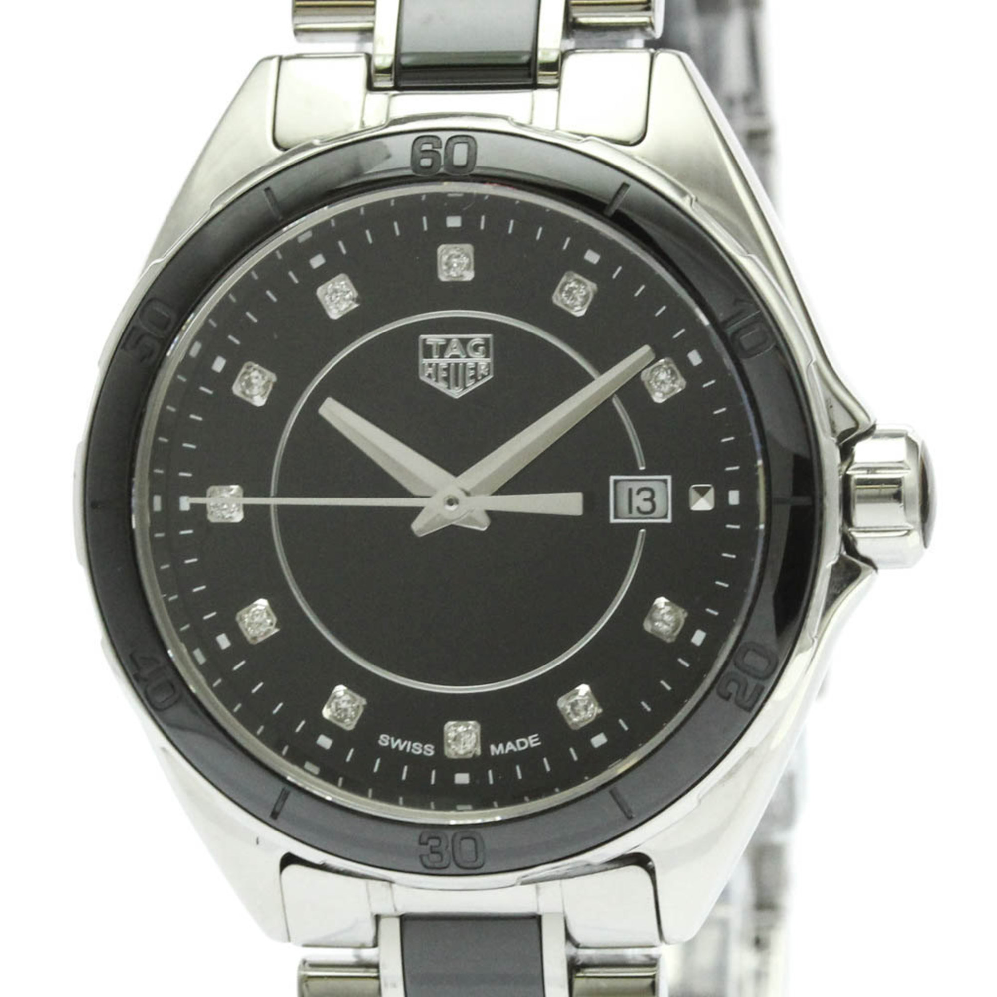 TAG HEUER Formula 1 Diamond Steel Quartz Ladies Watch WBJ141AB Polished