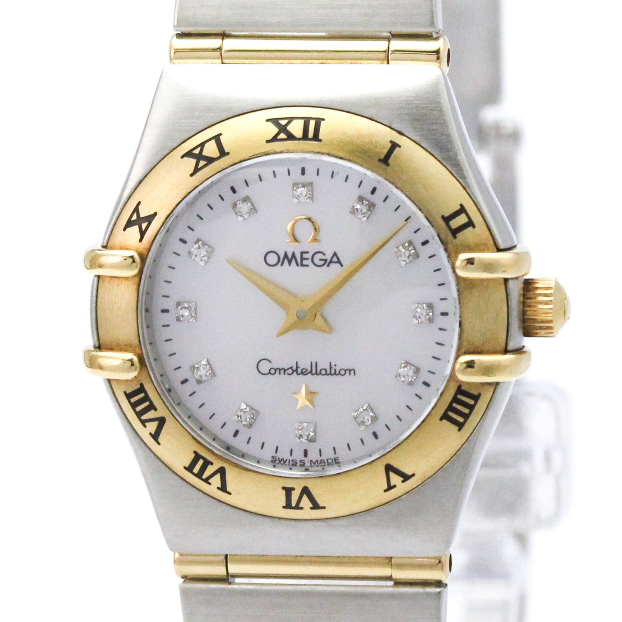 OMEGA Constellation Diamond MOP Dial Ladies Watch 1262.75 Polished