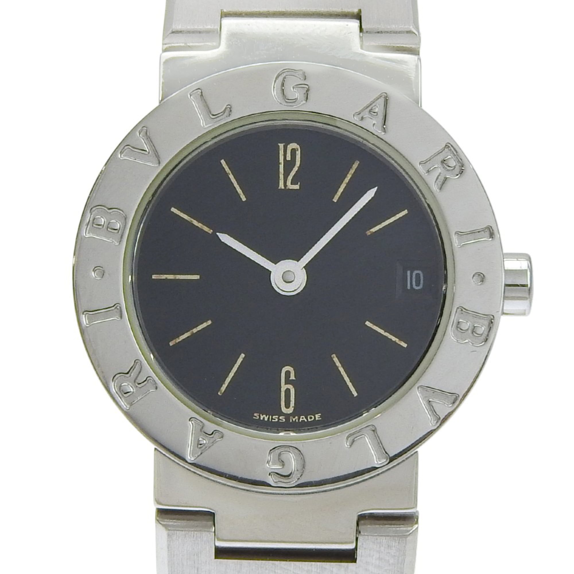 Bvlgari BVLGARI Watch BB23SS Stainless Steel Quartz Analog Black Dial Women\'s