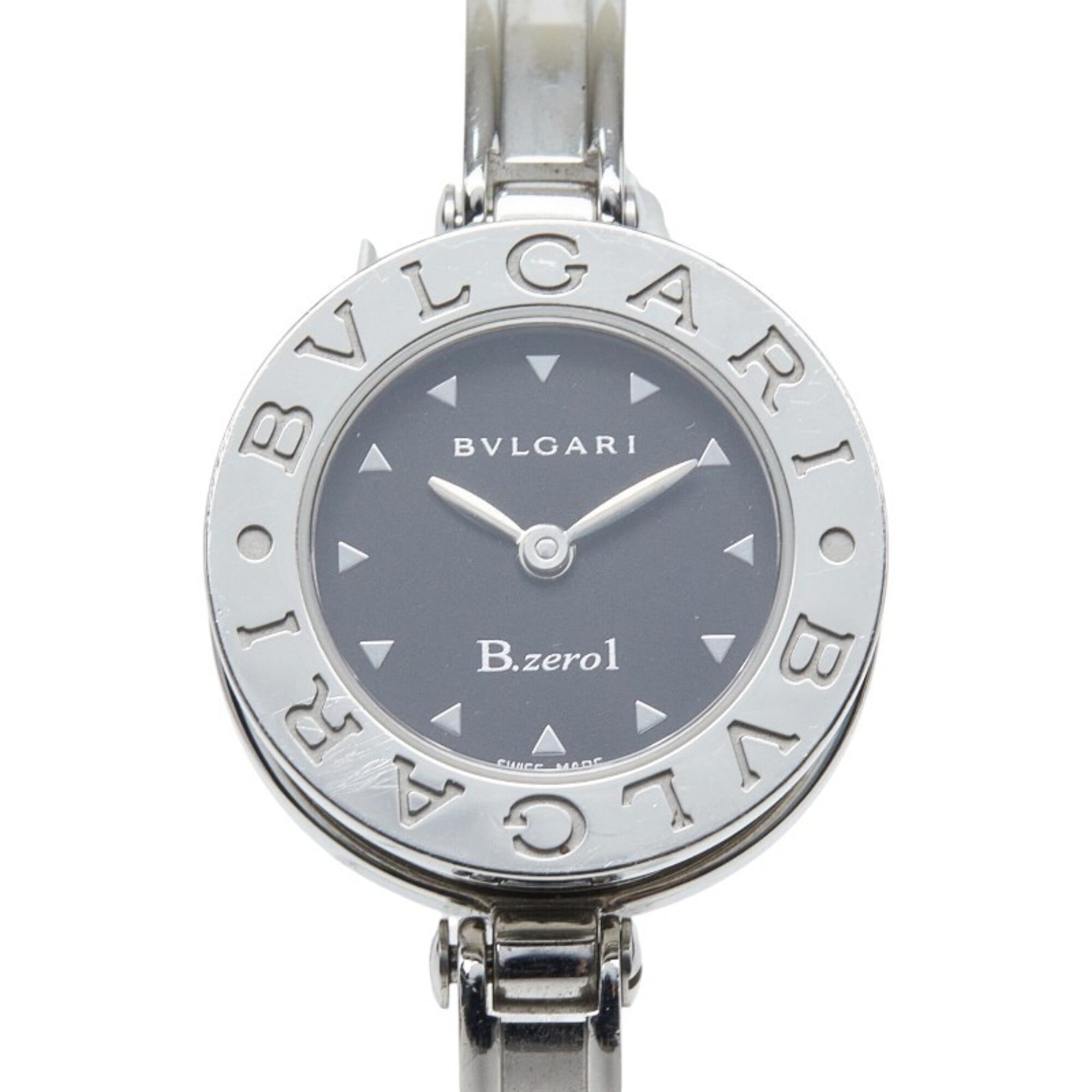 Bulgari Bzero1 BZ22S Quartz Watch, Black Dial, Stainless Steel, Women\'s BVLGARI
