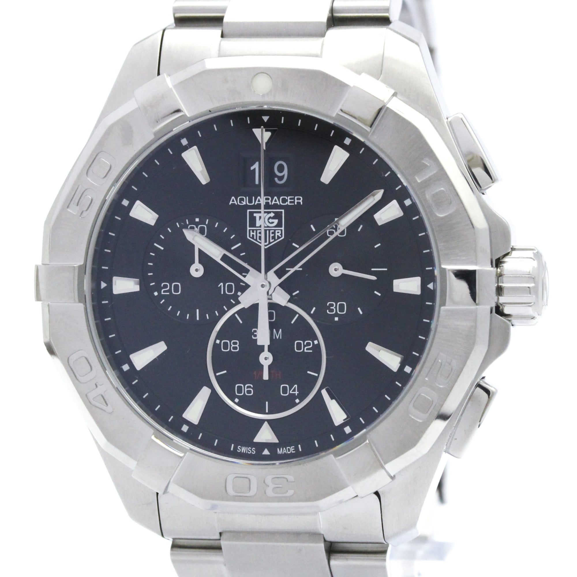 TAG HEUER Aquaracer Chronograph 300M Quartz Mens Watch CAY1110 Polished