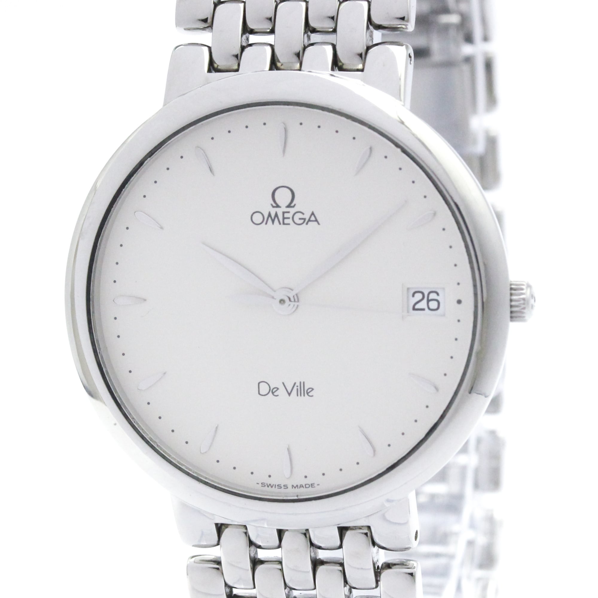 OMEGA De Ville Quartz Stainless Steel Mens Watch 7520.31 Polished