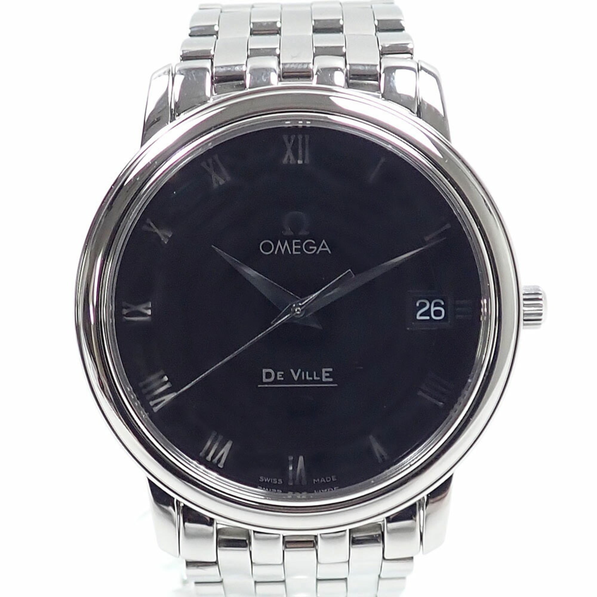 Omega De Ville Men\'s Quartz Watch, Stainless Steel, 4510.52.00, Battery-Powered