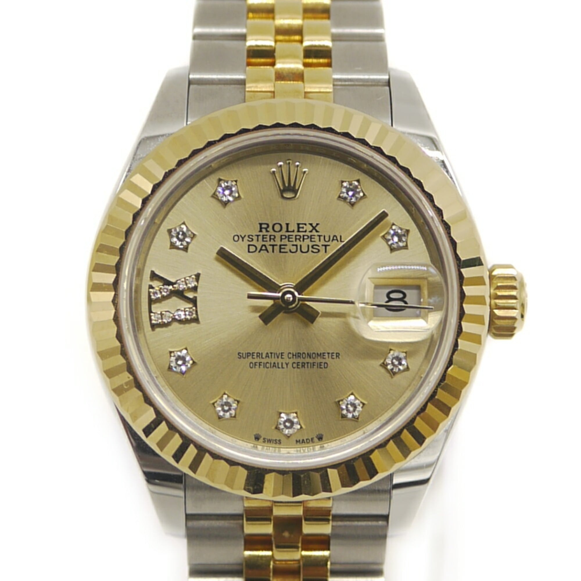 ROLEX Datejust 28 279173G Automatic Stainless Steel/Yellow Gold Star Diamond Dial Ladies Watch