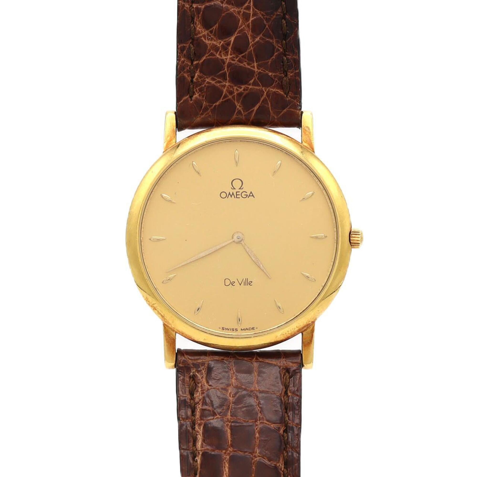 Omega De Ville YG CAL.1478 195.2378 Quartz Watch