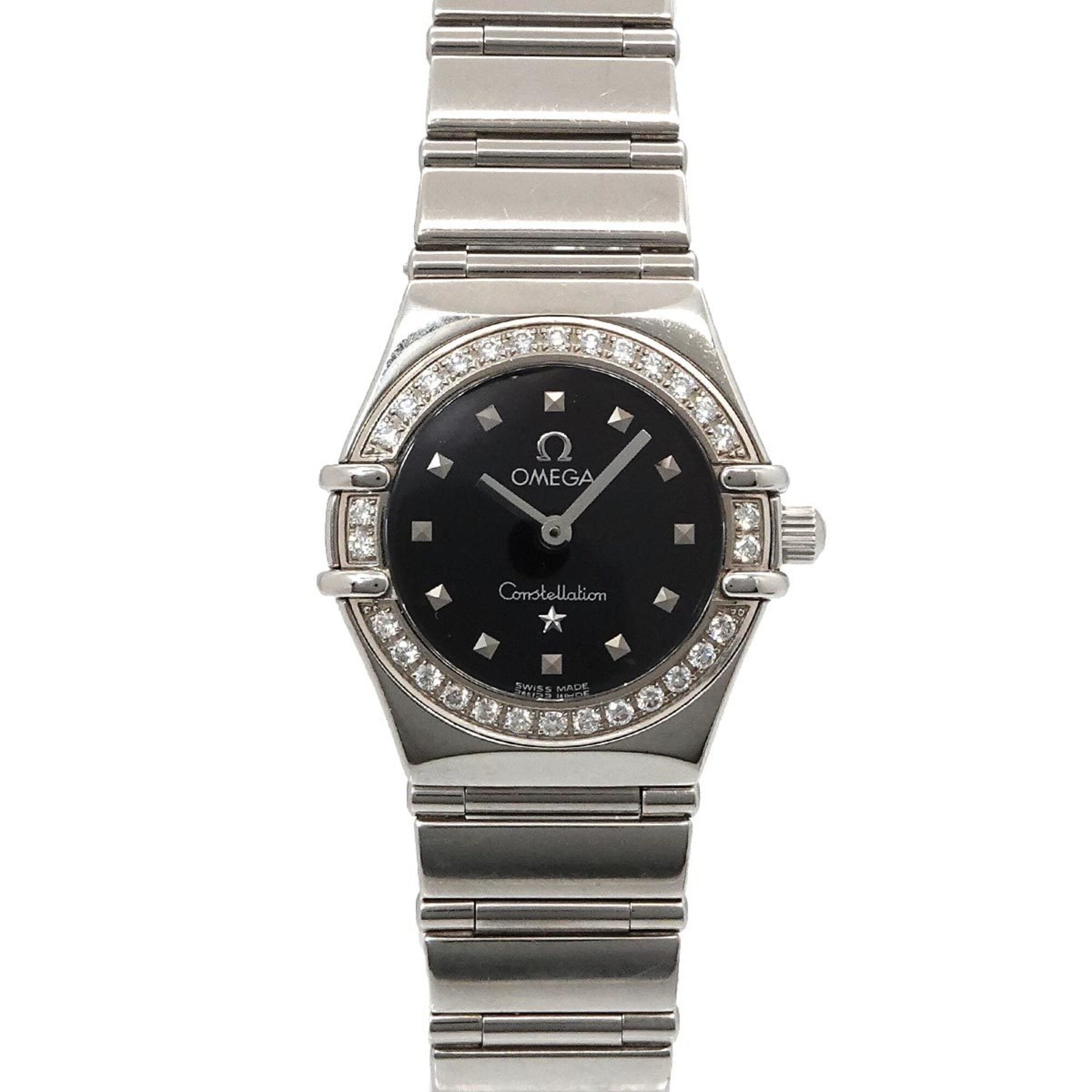 Omega Constellation Mini My Choice 1465 51 Women\'s Watch, Diamond Bezel, Black, Quartz