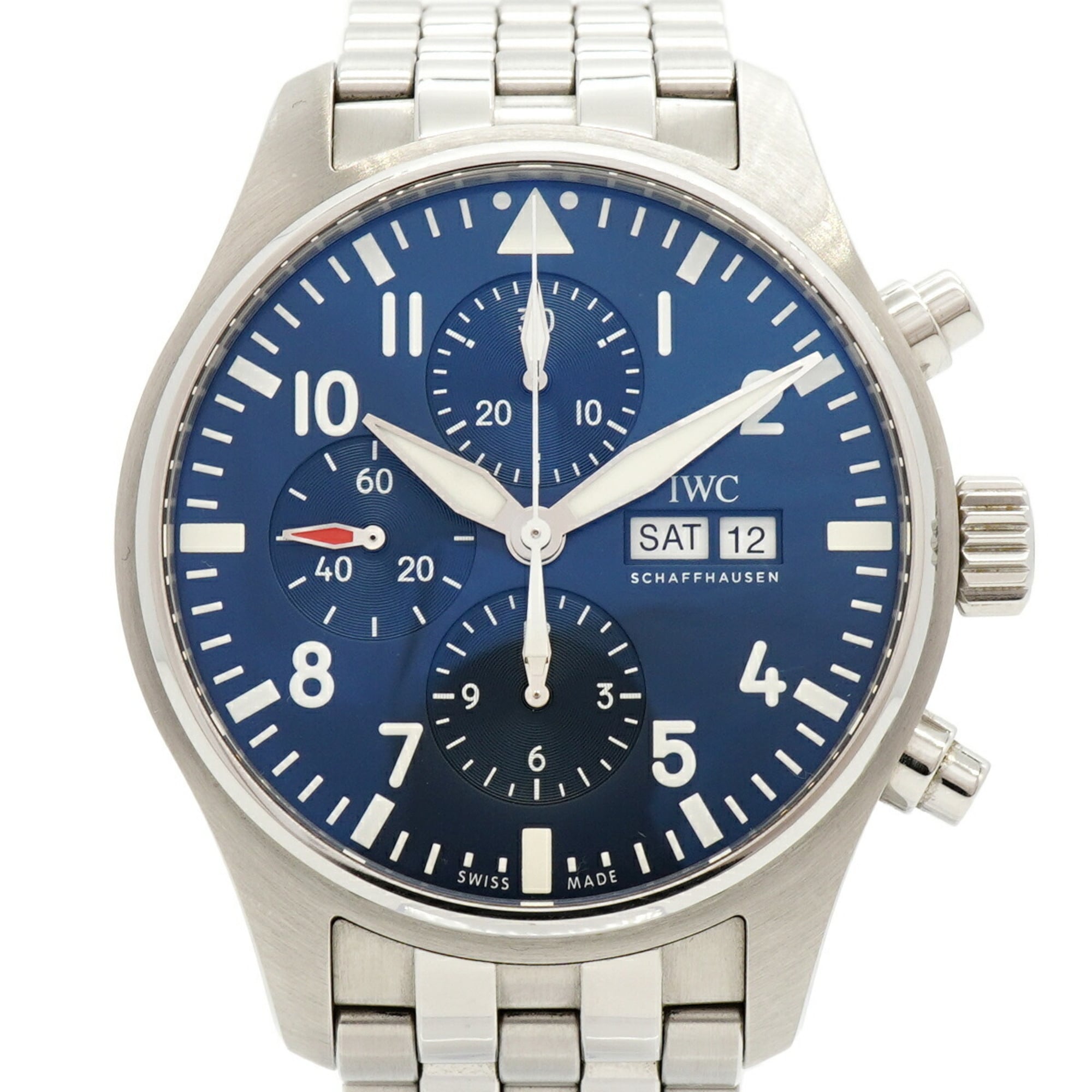 IWC Schaffhausen Pilot\'s Watch Petit Prince IW377717 Blue Dial Men\'s