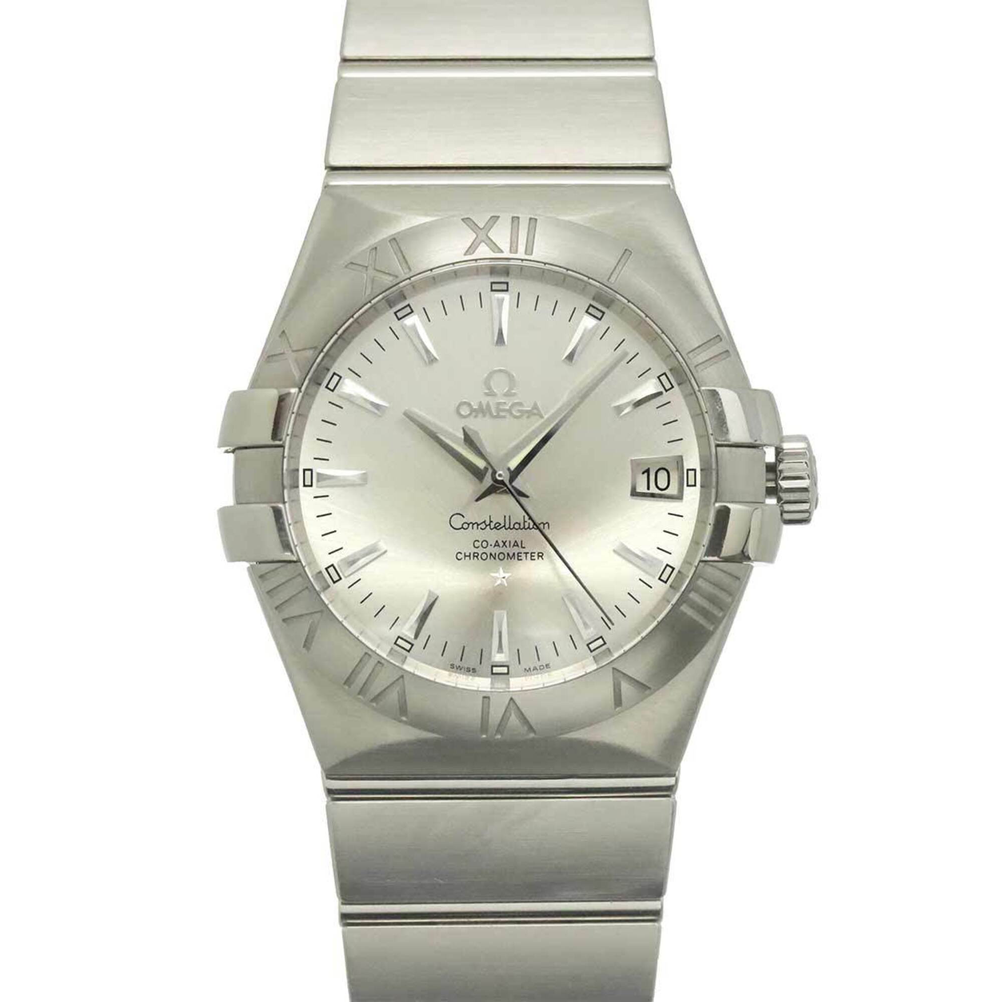 Omega Constellation 123 10 35 20 02 001 Men\'s Watch Date Silver Automatic Self-winding