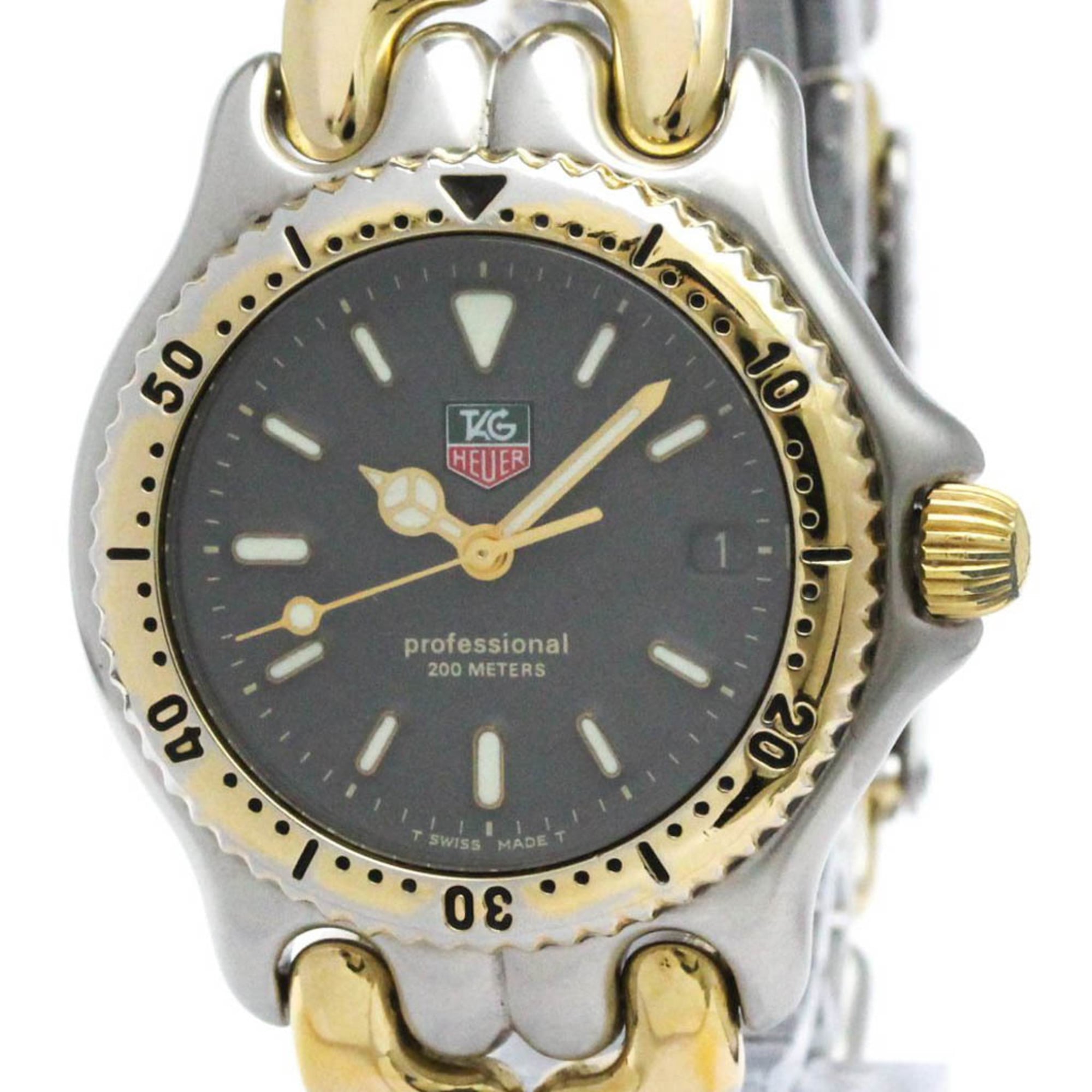 TAG HEUER Sel Professional 200M Gold Plated Steel Unisex Watch S95.213 Polished