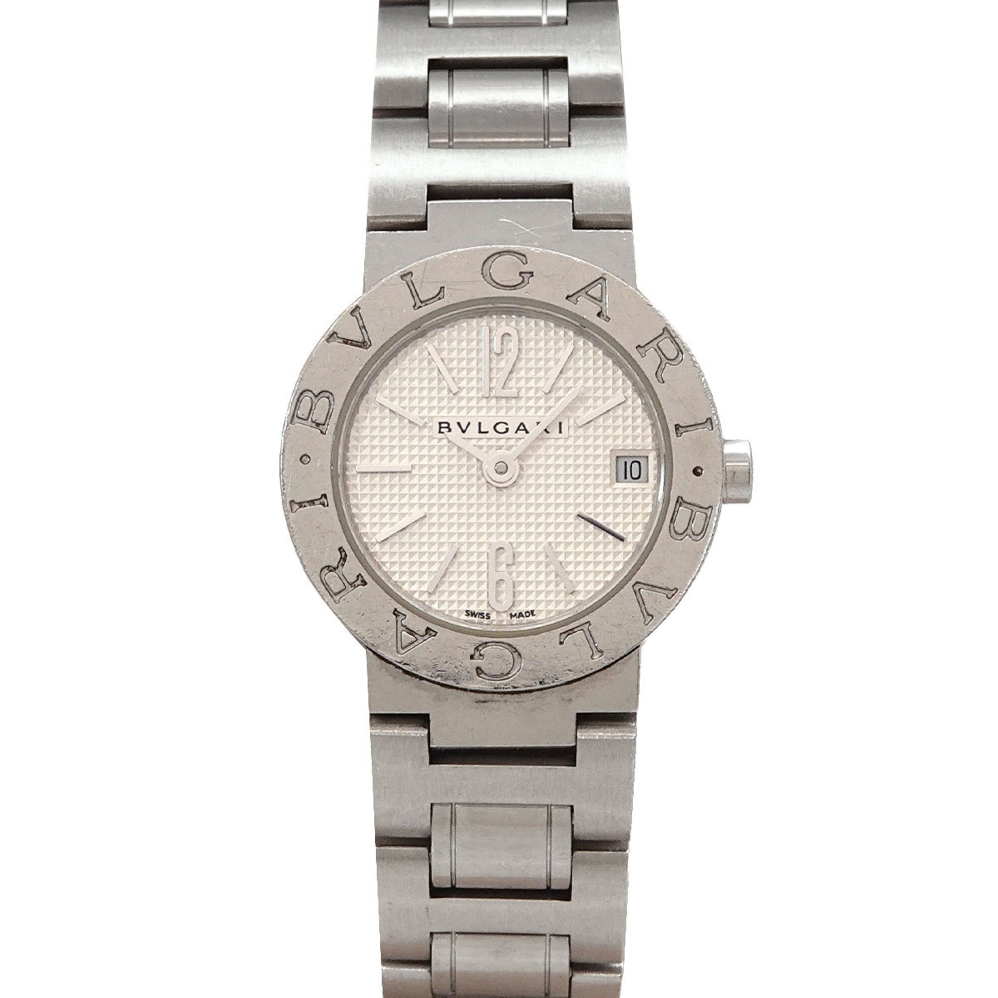 BVLGARI BB23SS Women\'s Watch Date Silver Quartz