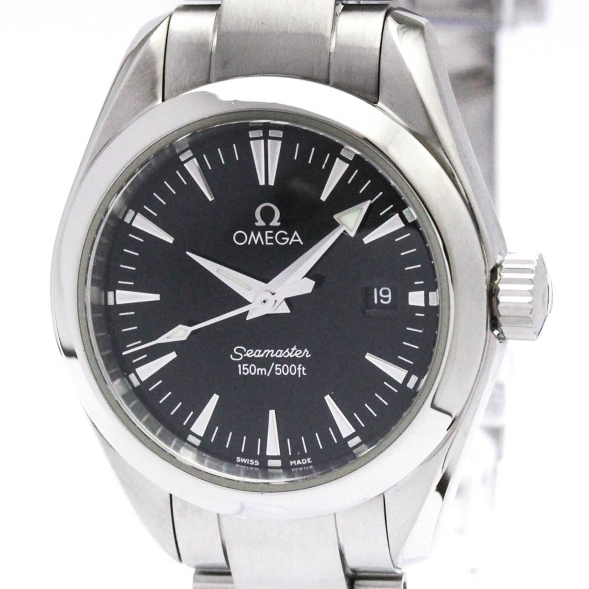 OMEGA Seamaster Aqua Terra Steel Quartz Ladies Watch 2577.50 Polished