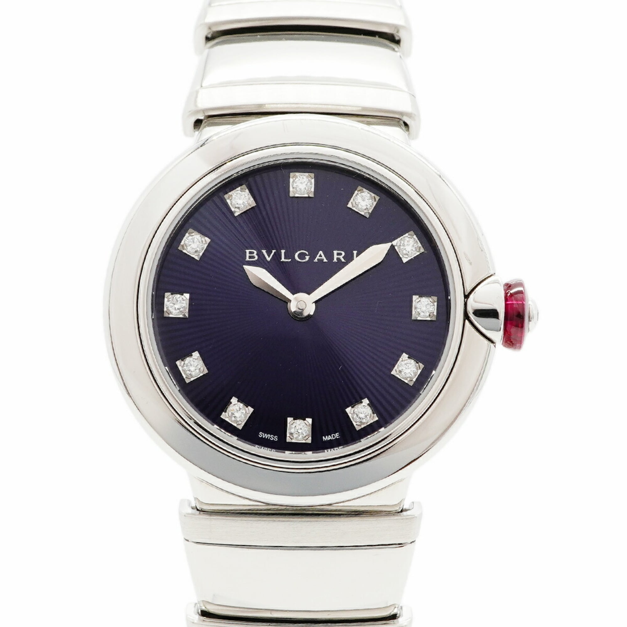 Bvlgari Lucea Diamond LU28S Navy Dial Women\'s Watch