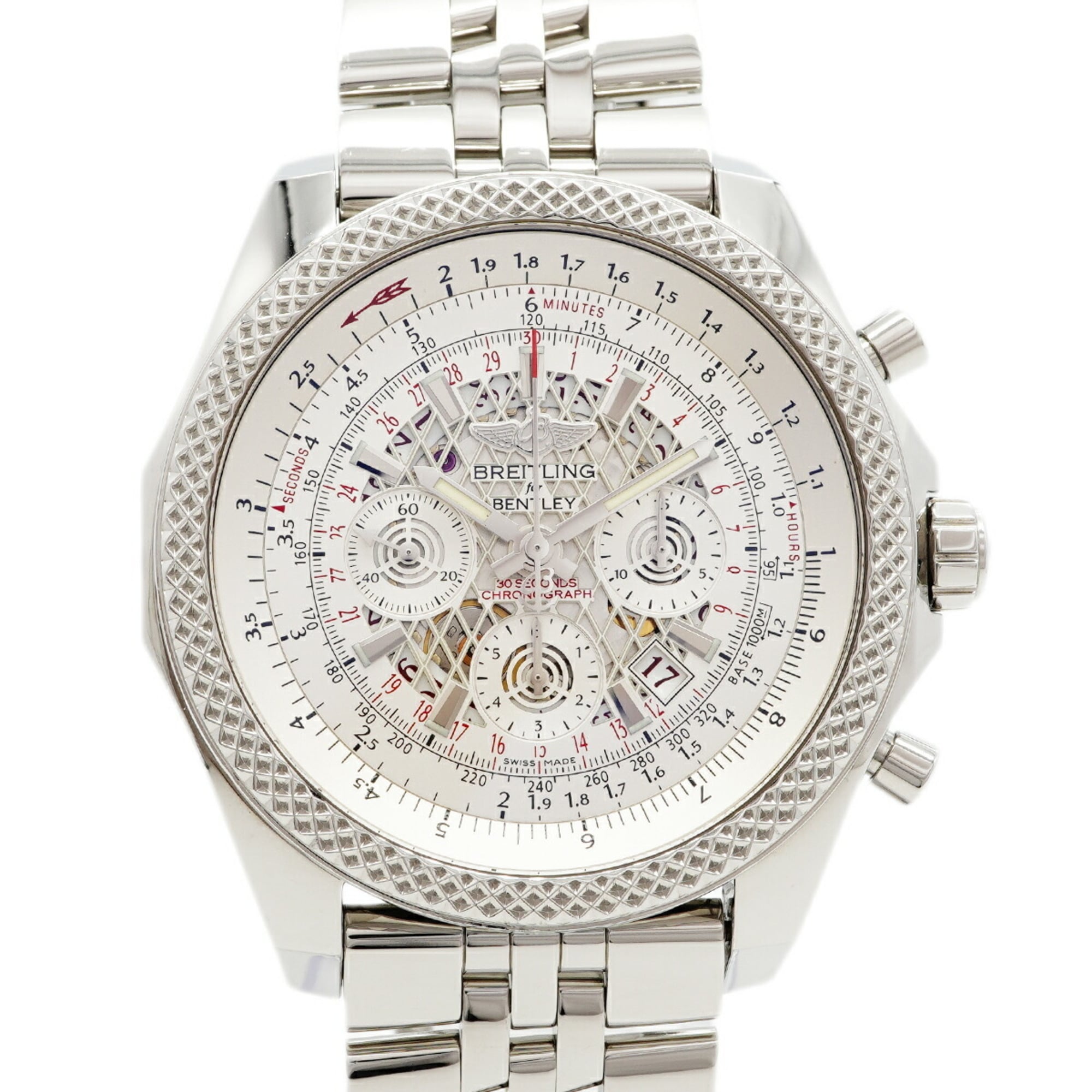 Breitling Bentley B06 AB0611 Silver Skeleton Dial Men\'s Watch