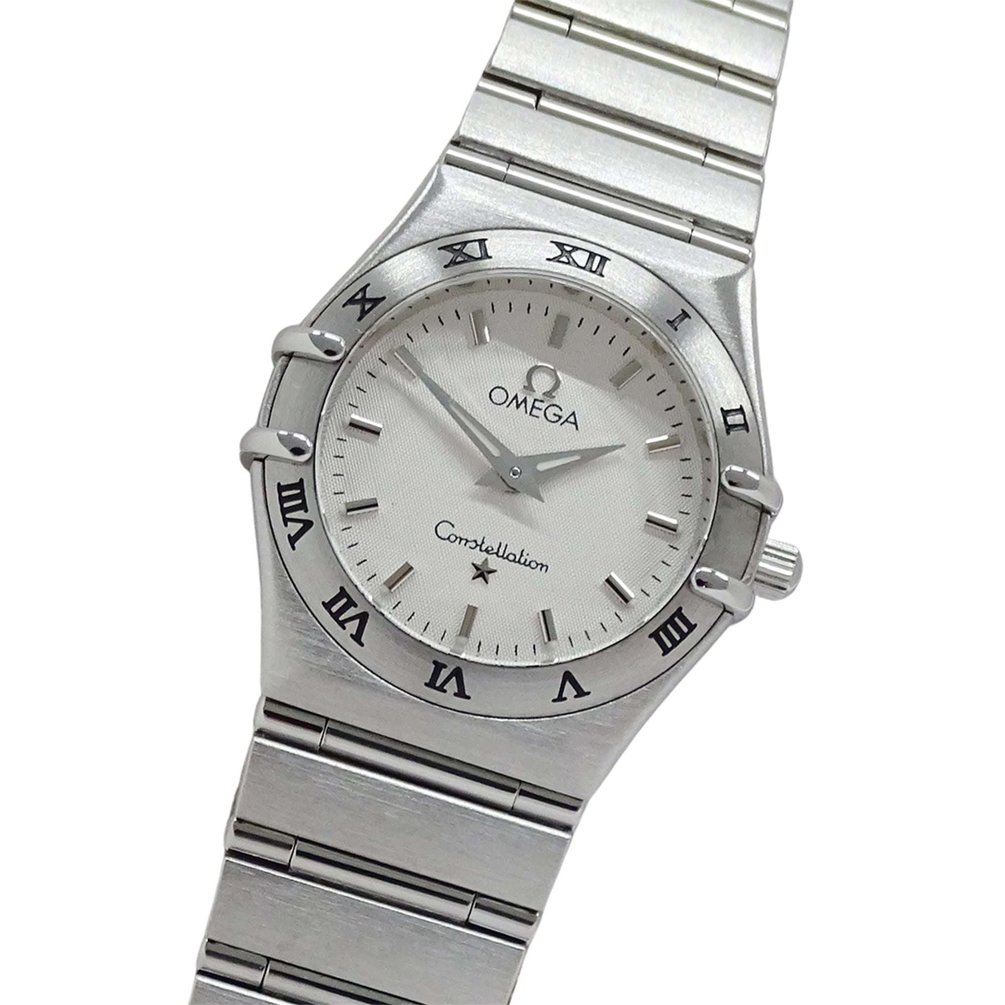 Omega Constellation 1572.30 Women\'s Watch, Brand, Quartz, Stainless Steel (SS), Silver, White