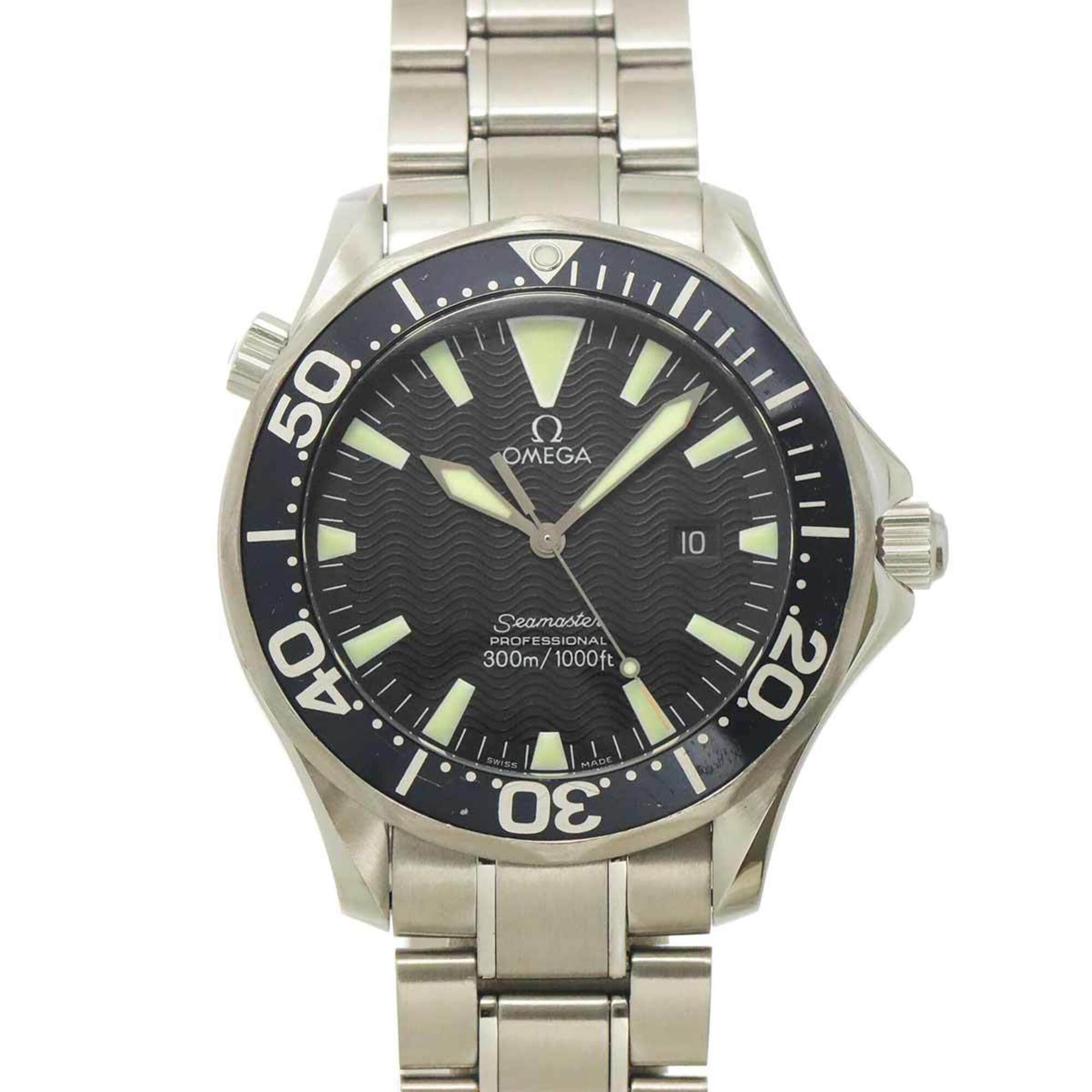 Omega Seamaster Professional 300 2264 50 Men\'s Watch, Date, Black, Quartz Watch