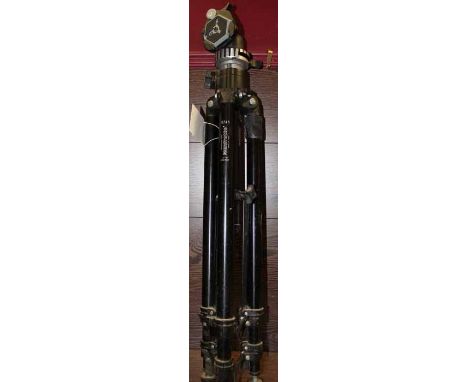 TWO CAMERA TRIPOD STANDS
including a Manfrotto #168 with swivel head and a Centron, larger approximately 85cm when folded
Not