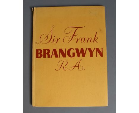 Bunt, Cyril G.E. - Sir Frank Brangwyn, qto, yellow boards, with 8 tipped-in coloured plates, Leigh-on-Sea, 1949, Emslie, Geor