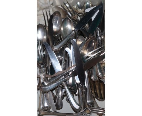 A quantity of Italian 800 white metal flatware, including a part matched service of Buccellati/Clementi Saint Mark pattern co